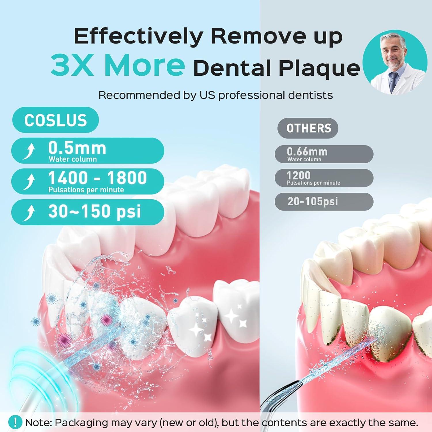 Hilo Dental a Base de Agua COSLUS C30 Inalámbrico 300ml IPX7