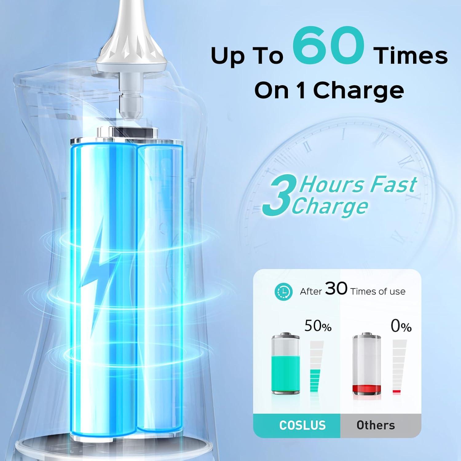 Hilo Dental a Base de Agua COSLUS C30 Inalámbrico 300ml IPX7