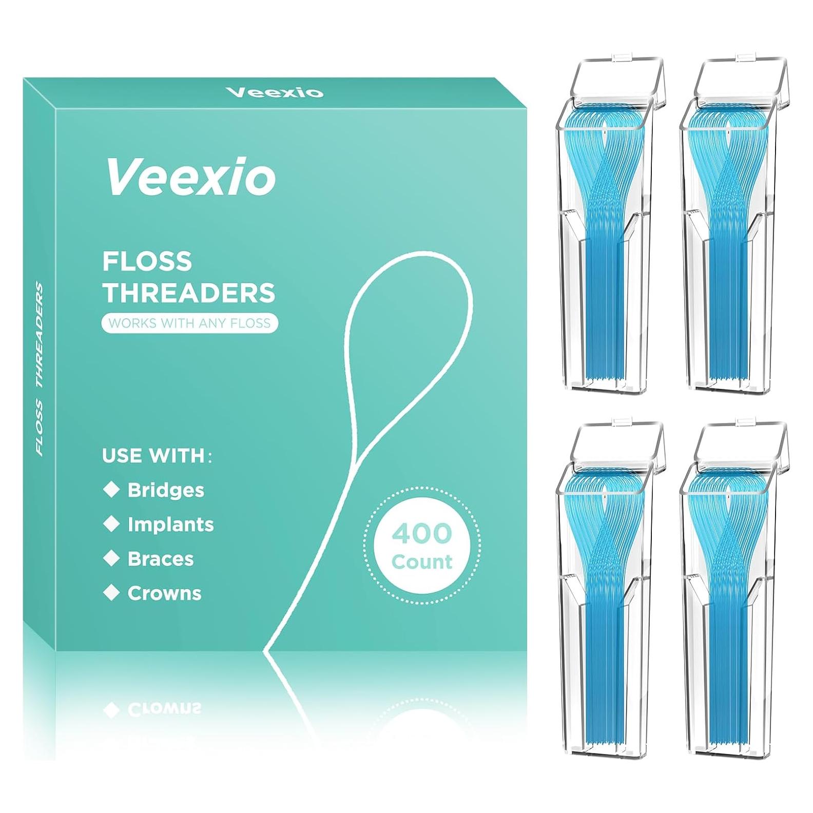 Hilos de Seda Dental Veexio FT400 para Frenos y Puentes - 4 Piezas