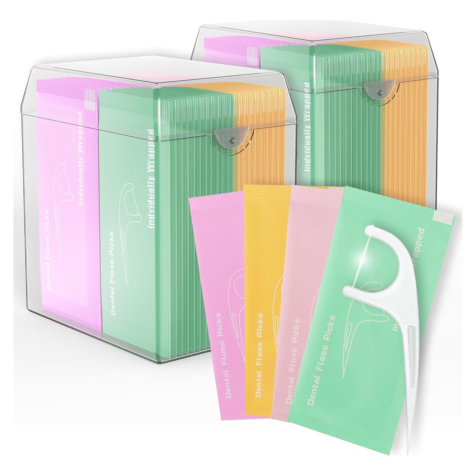 Palillos de Hilo Dental JGB Envuelto Individualmente - 2 Estuches