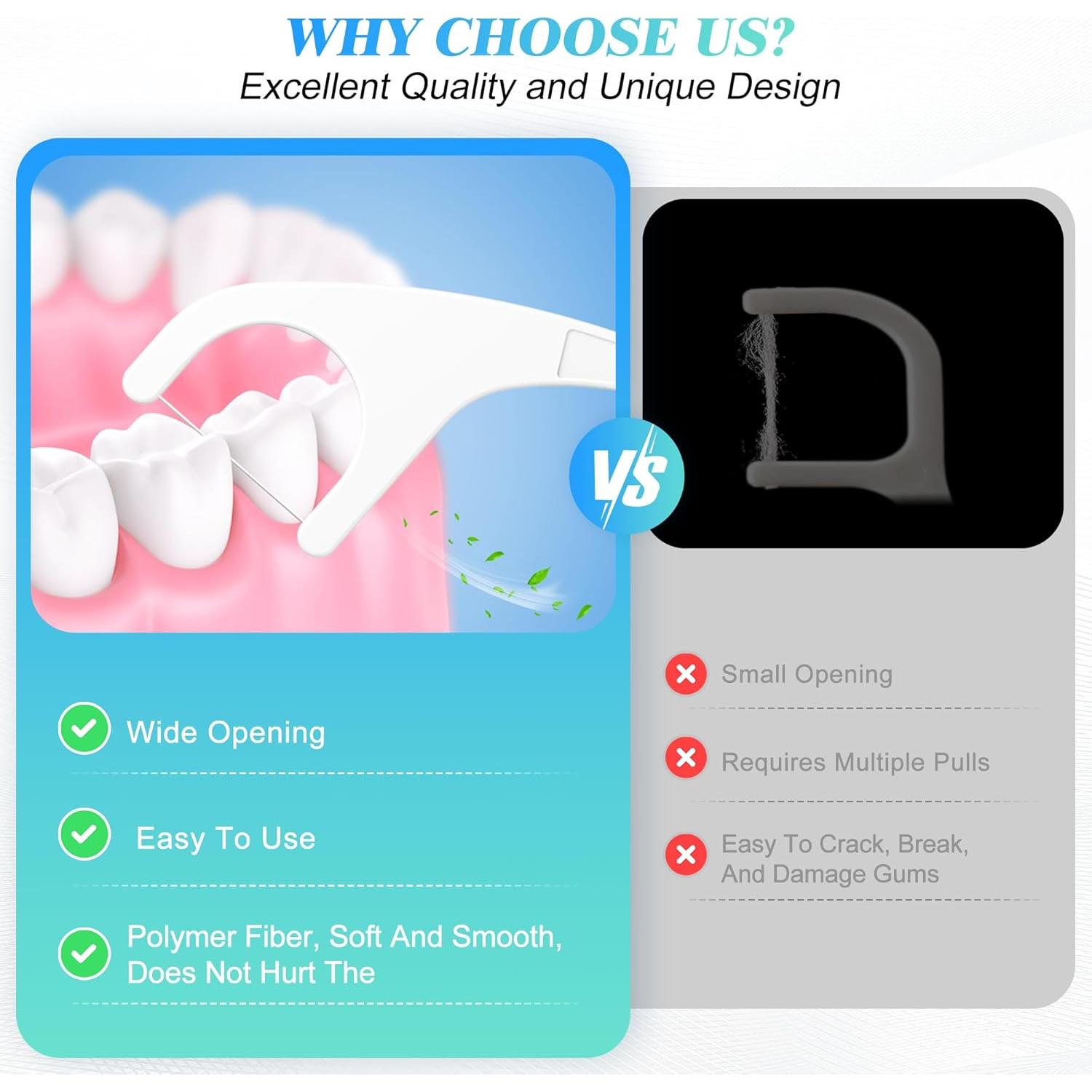 Palillos de Hilo Dental JGB Envuelto Individualmente - 2 Estuches