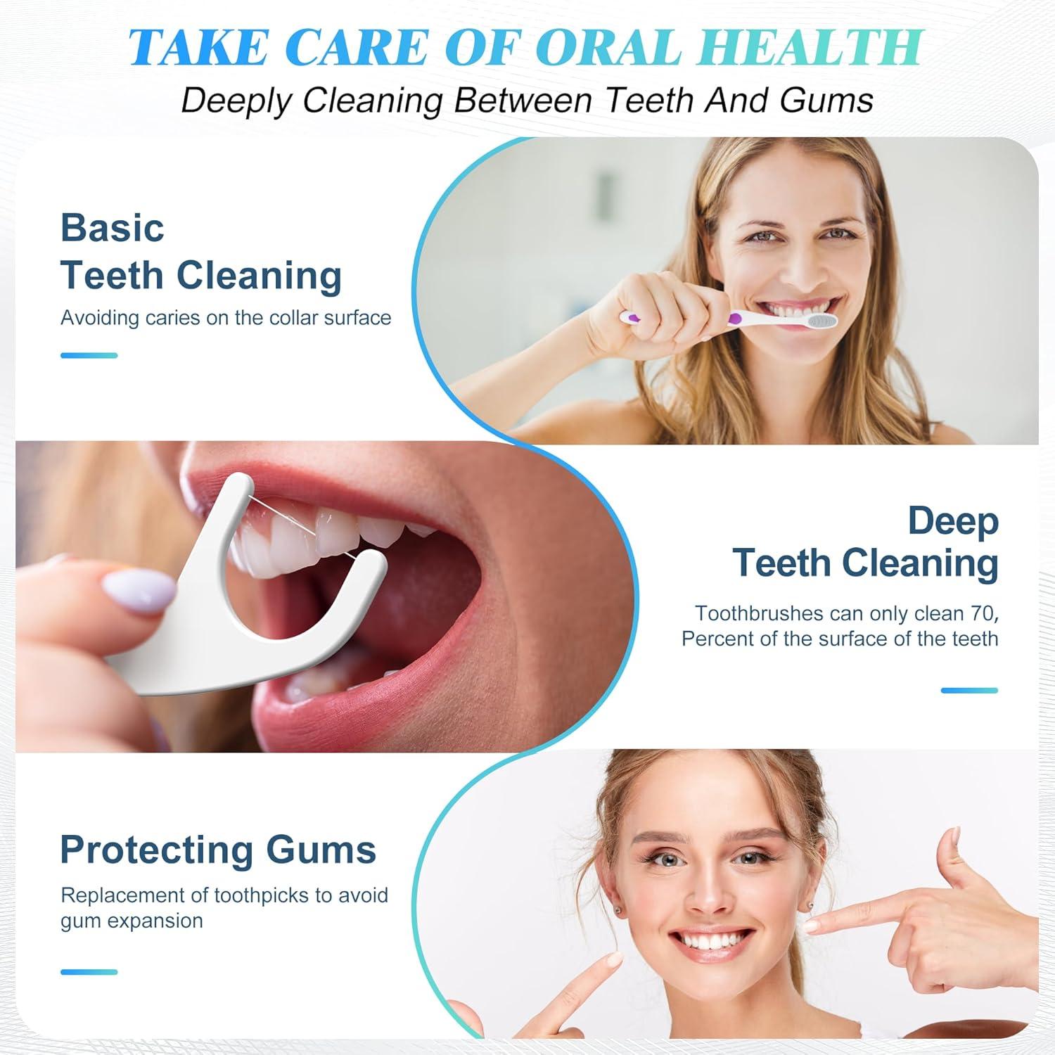 Palillos de Hilo Dental JGB Envuelto Individualmente - 2 Estuches