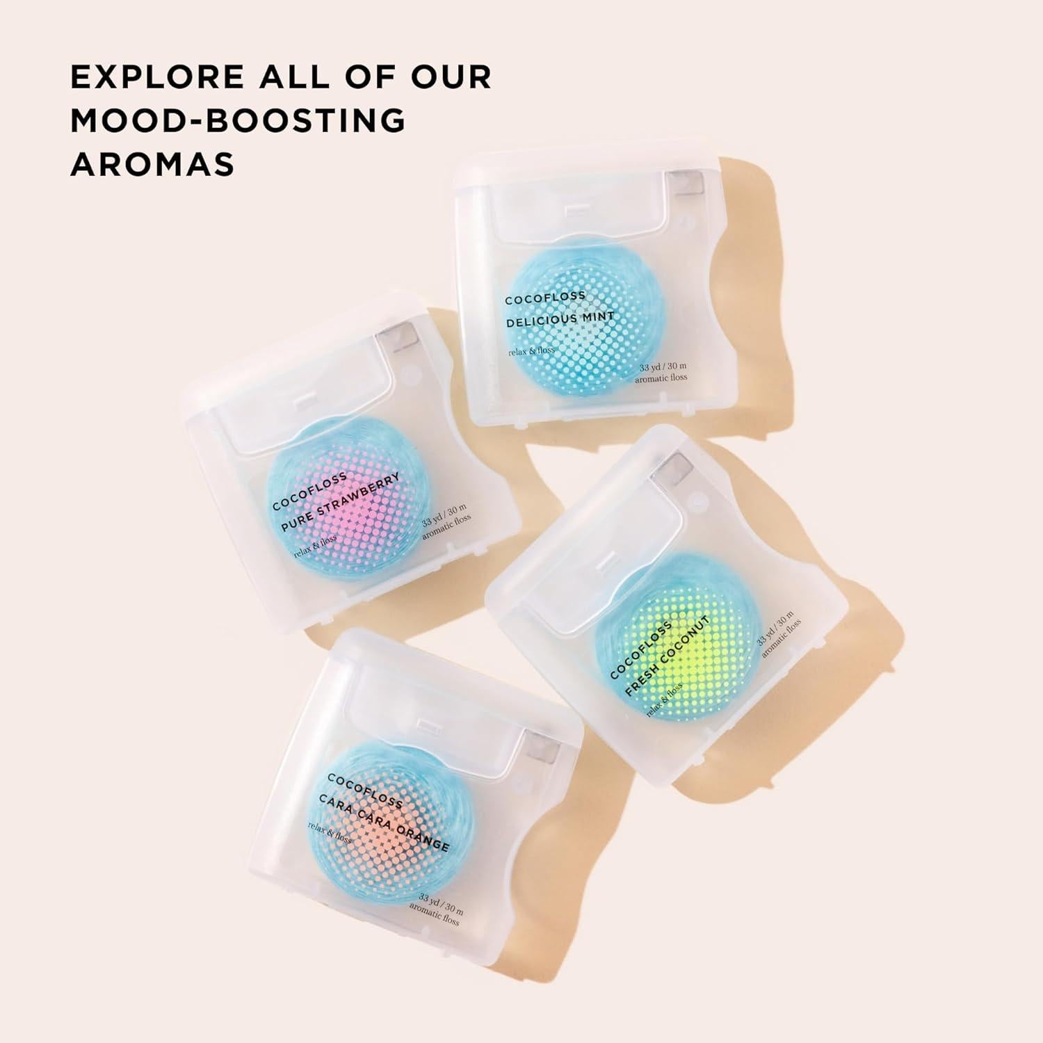 Cocofloss Hilo Dental 30.18 m con Cera y Aceite de Coco