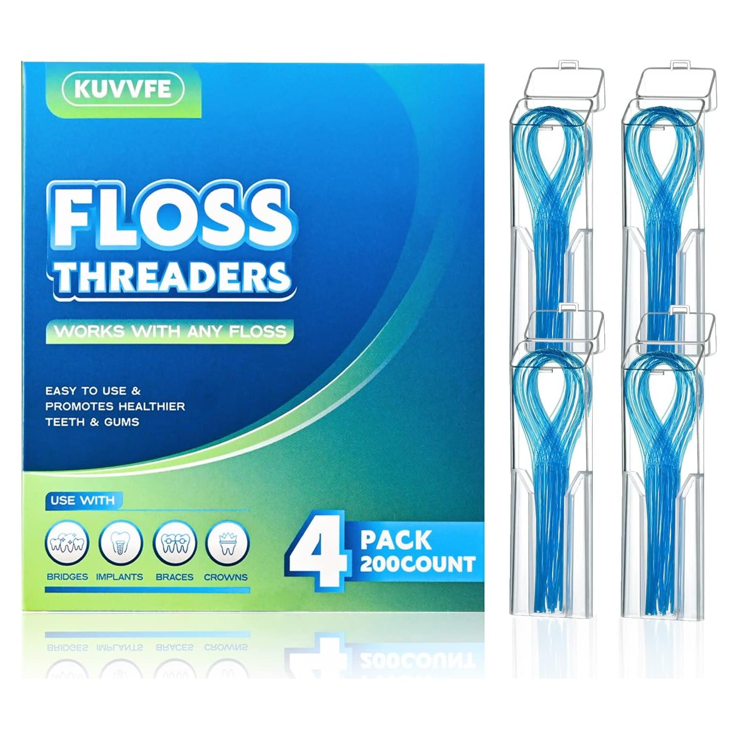 Hilo Dental de Limpieza Profunda KUVVFE - 200 Unidades