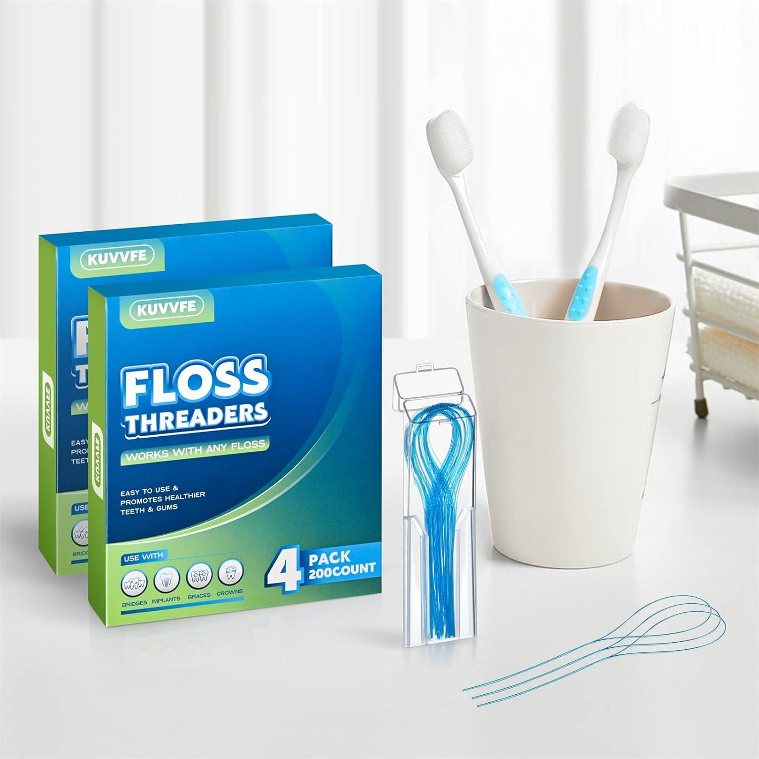 Hilo Dental de Limpieza Profunda KUVVFE - 200 Unidades