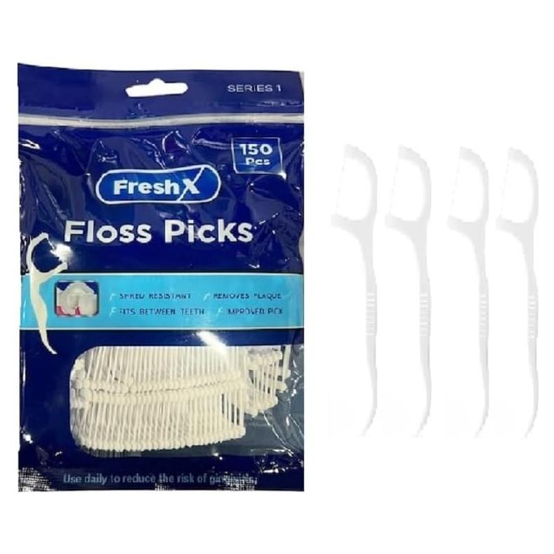 Palillos de Hilo FreshX 150 Unidades para Limpieza Dental