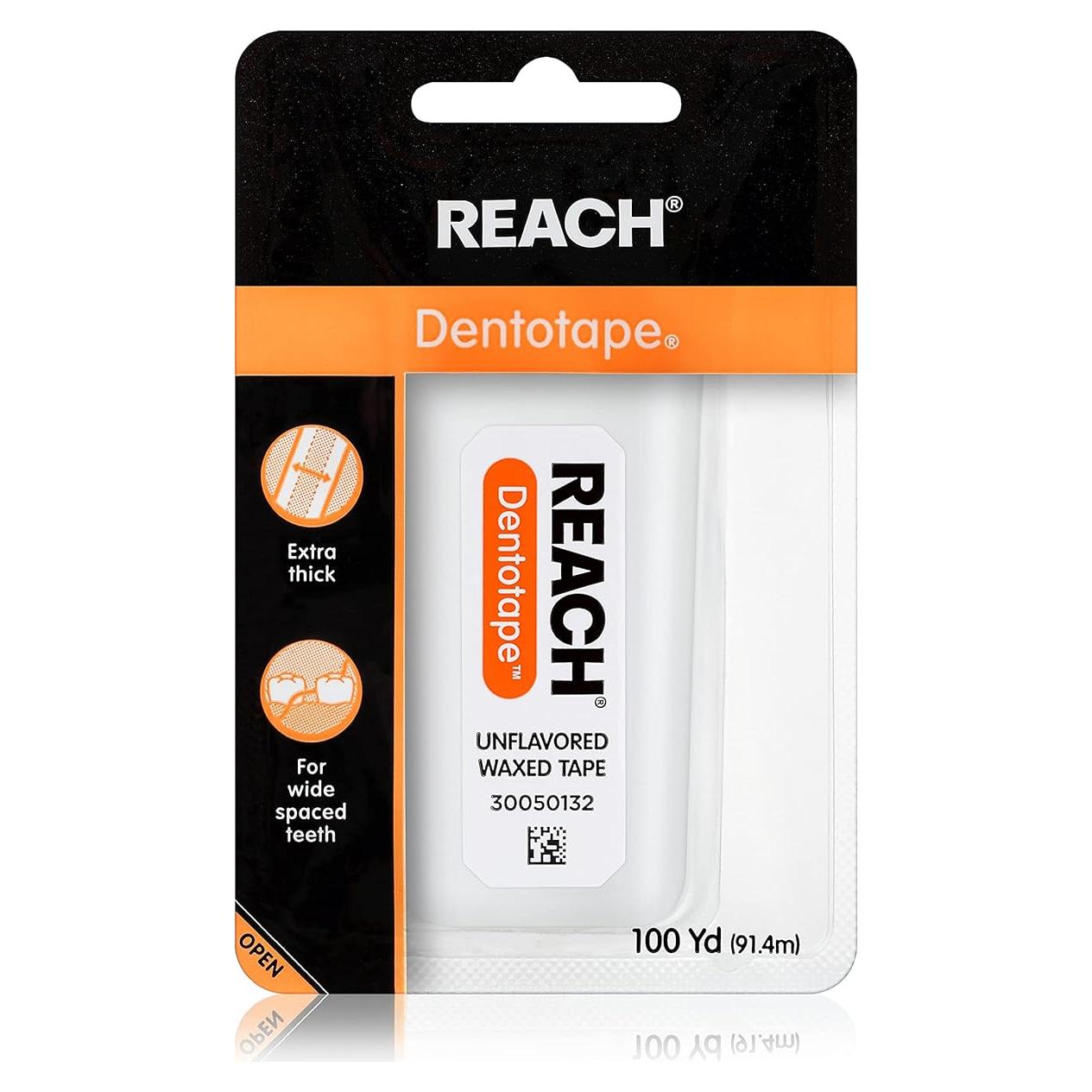 Hilo Dental Waxed REACH Dentotape 91.44 m Extra Ancho