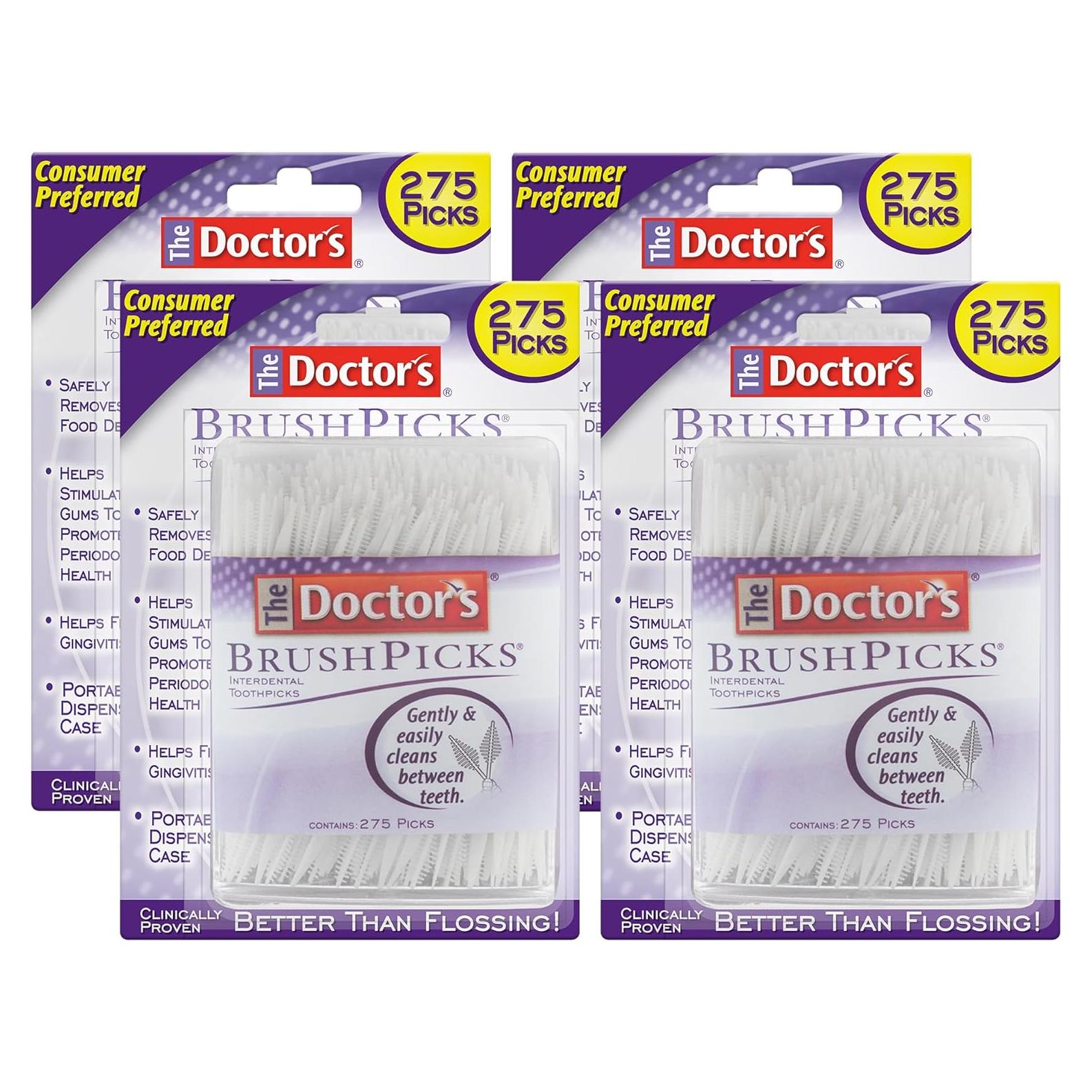 Palillos Interdentales 2-en-1 The Doctor, 275 Unidades