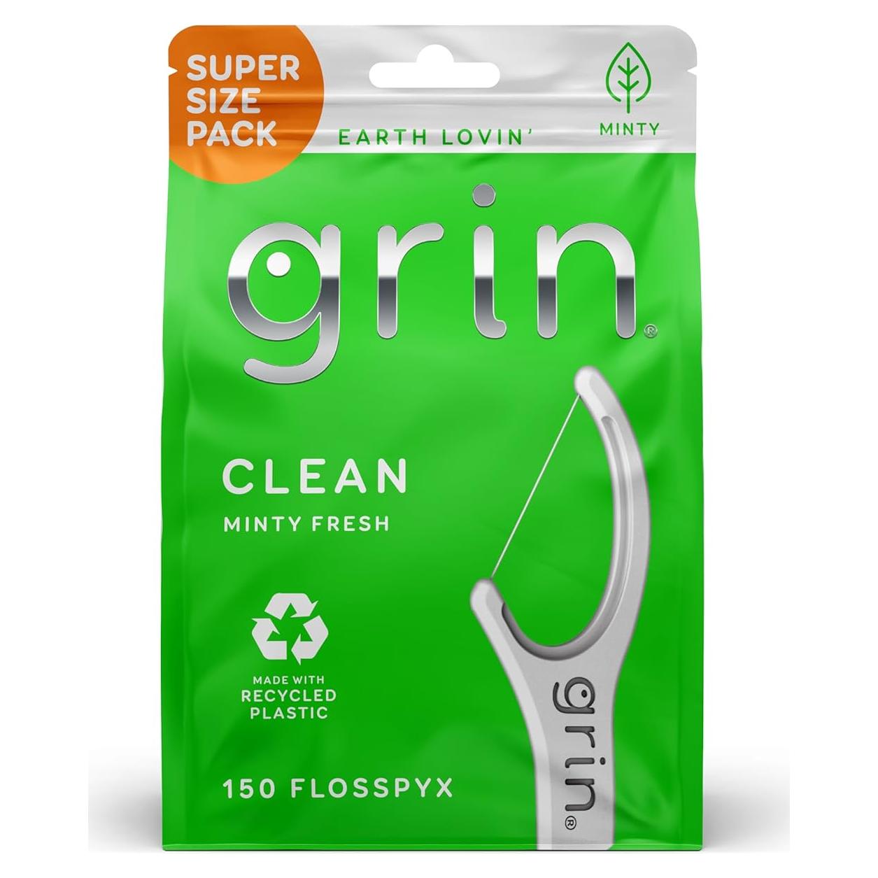 Hilo Dental Grin Cuidado Oral 150 Unidades Sabor Menta