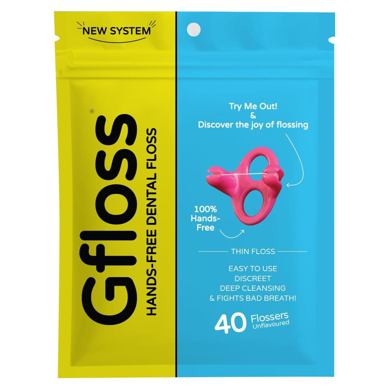 Hilo Dental Sin Manos Gfloss - 40 Unidades - Suave y Delgado