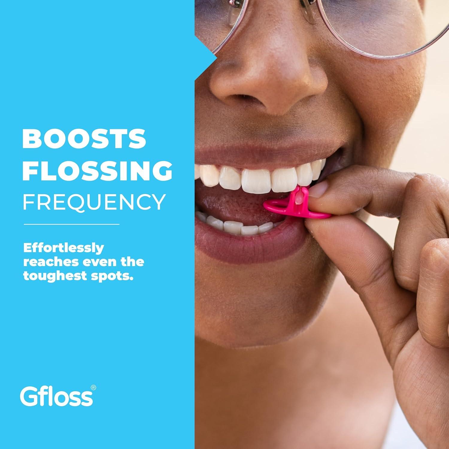 Hilo Dental Sin Manos Gfloss - 40 Unidades - Suave y Delgado