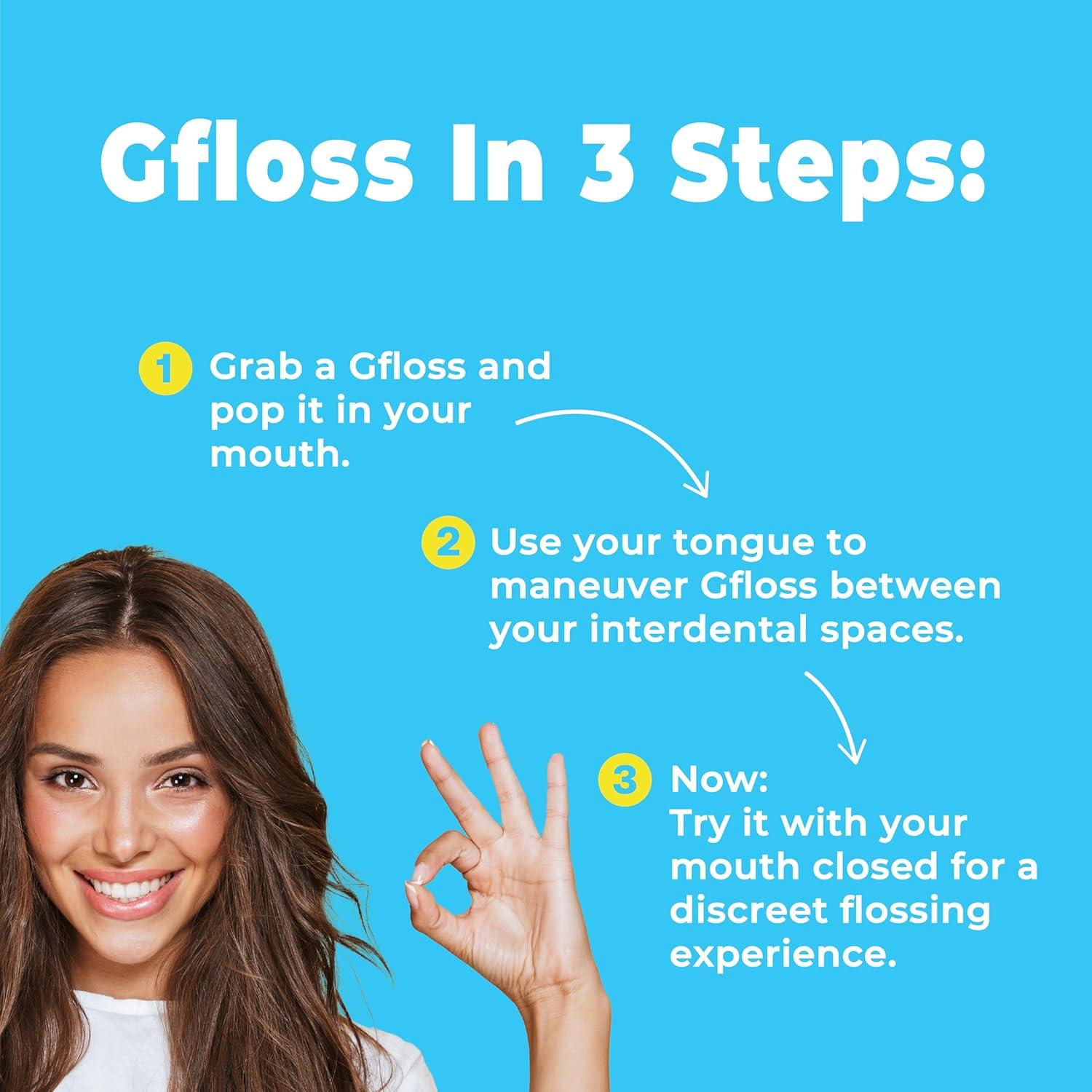 Hilo Dental Sin Manos Gfloss - 40 Unidades - Suave y Delgado