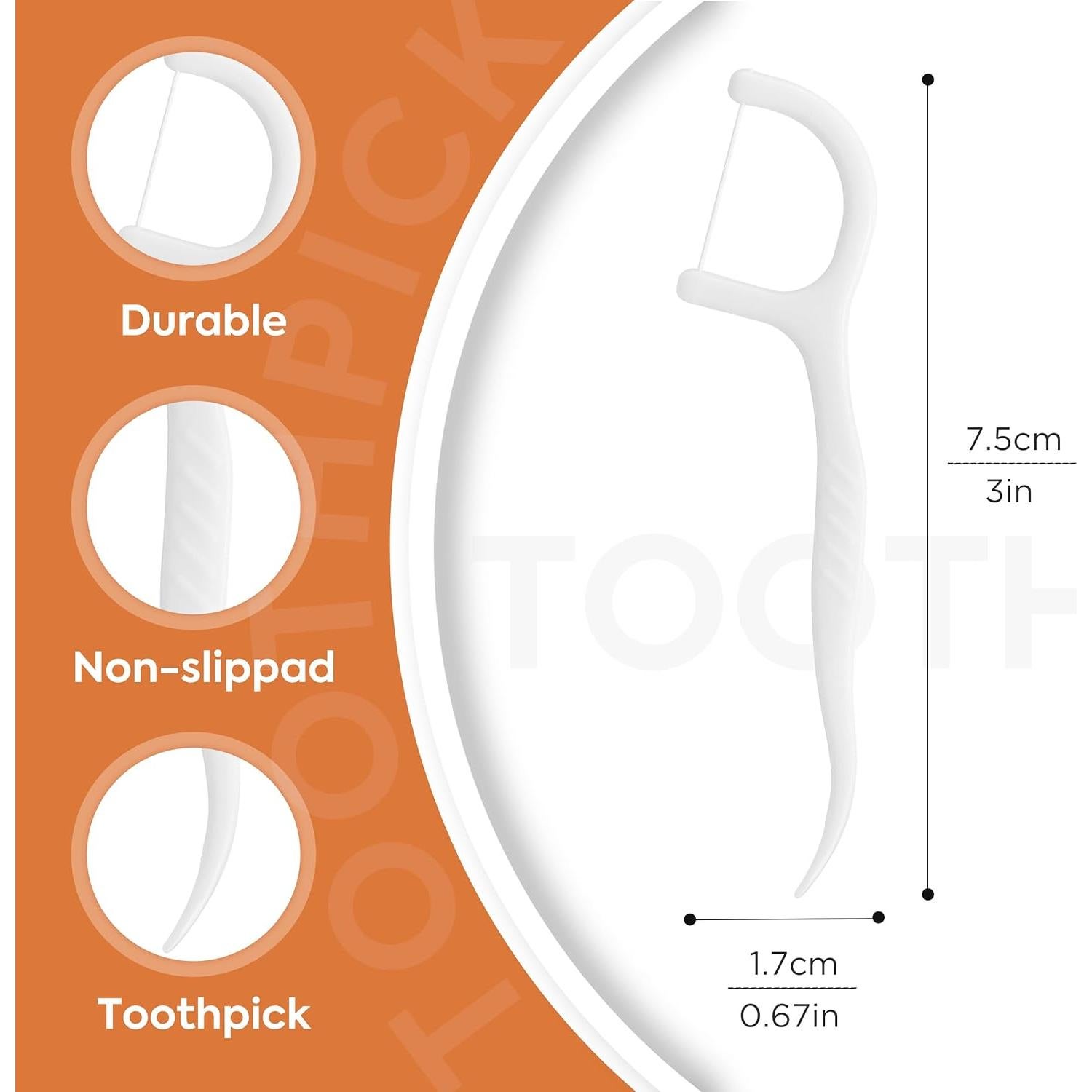 600 Palillos Dentales Profesionales TUFFLOSS - Cuidado Dental