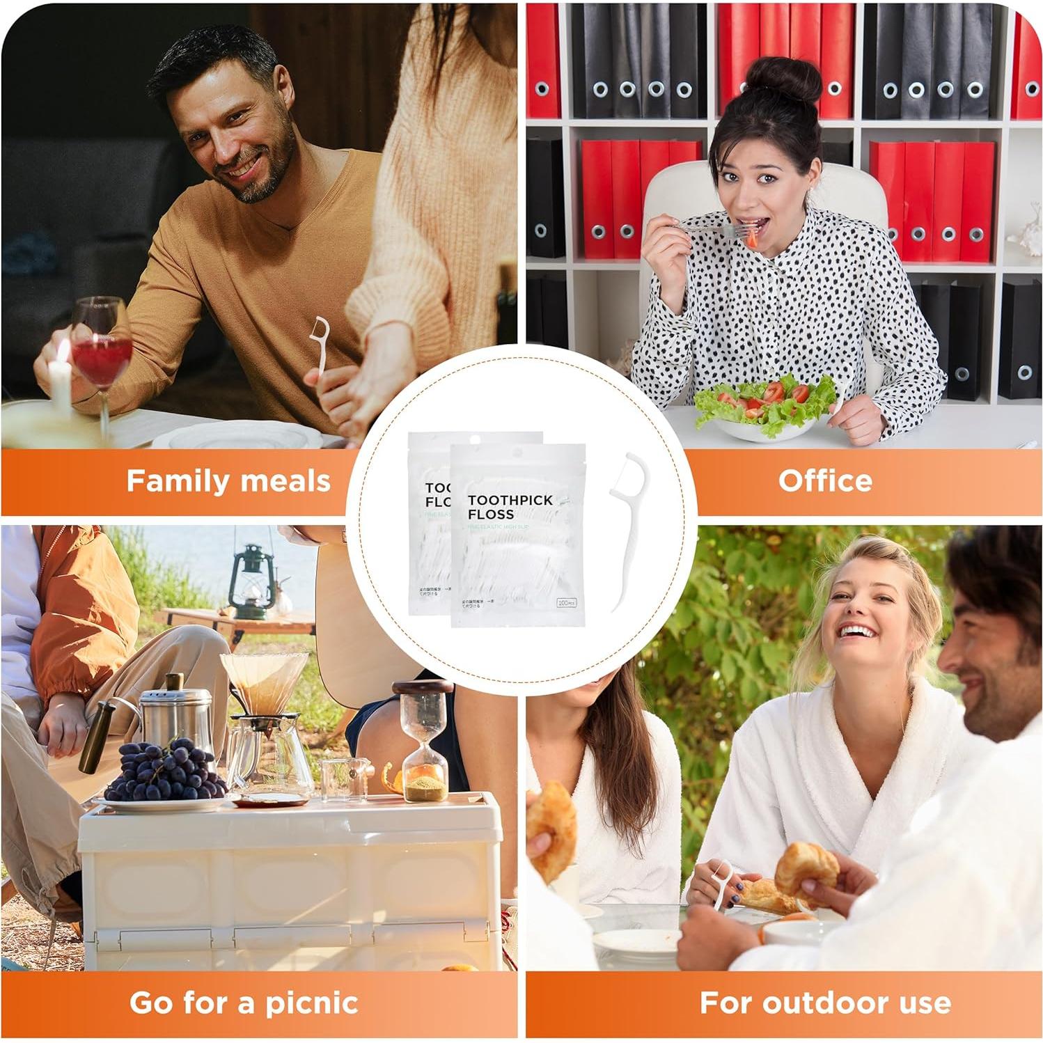 600 Palillos Dentales Profesionales TUFFLOSS - Cuidado Dental