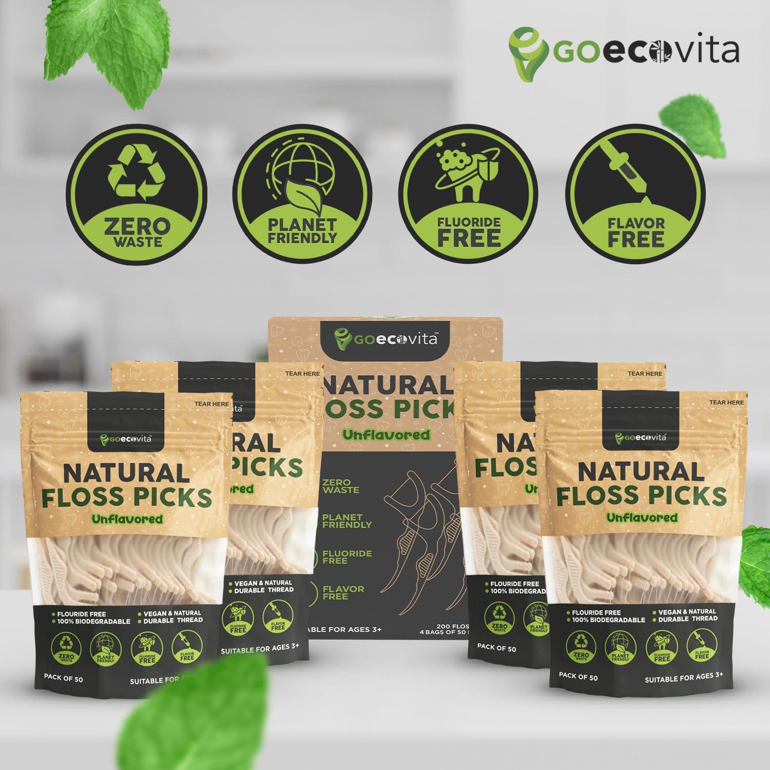 Palillos de Hilo Biodegradables GoEcoVita 200 Unidades