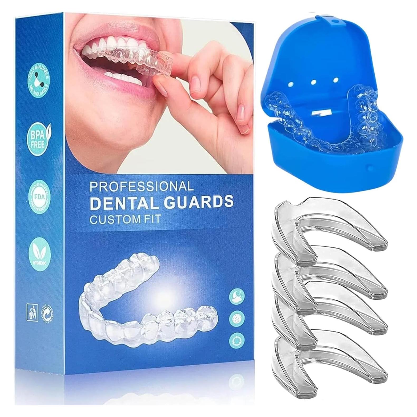 Protector Bucal Nocturno Paeceioni para Bruxismo - Juego de 4 Piezas