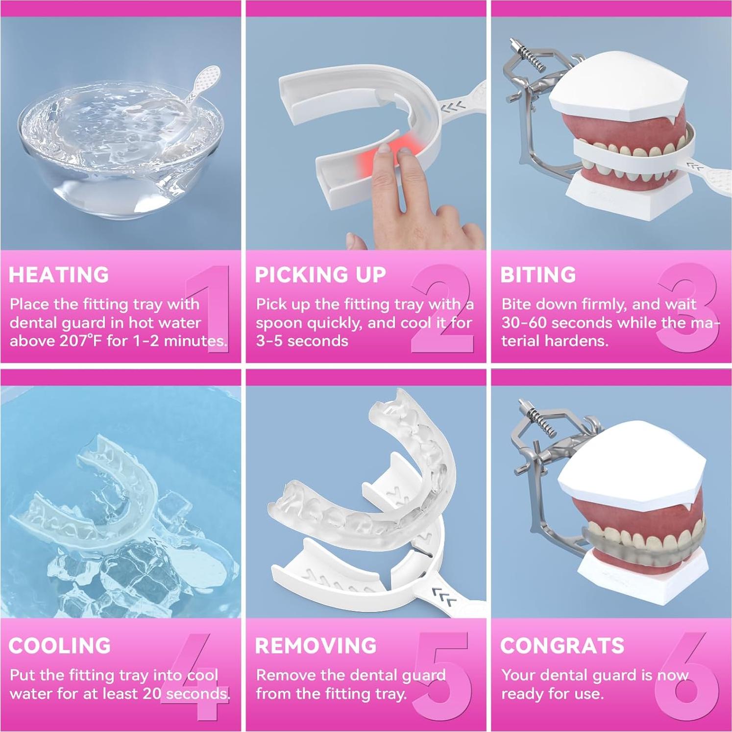 Protectores Bucales Mictaning para Rechinamiento - 2 Piezas