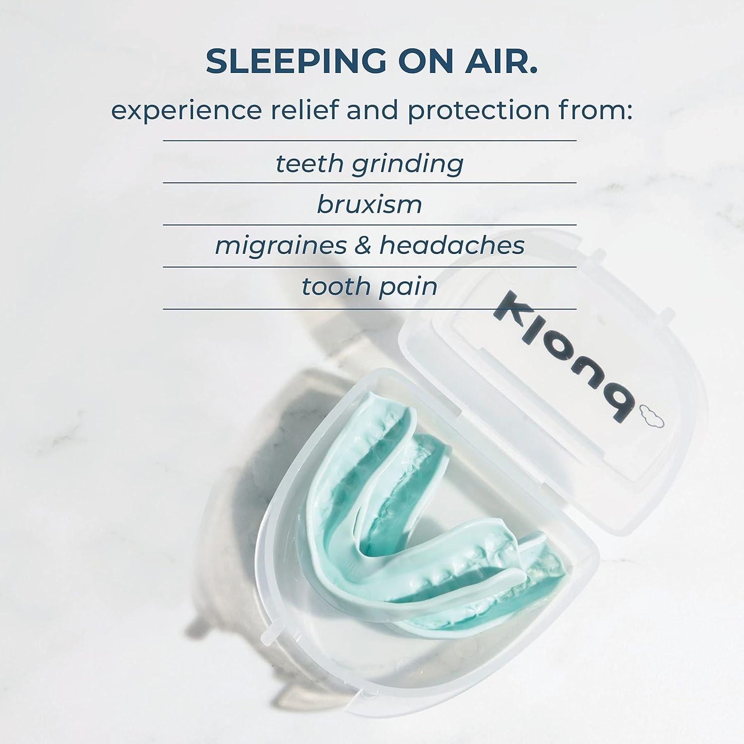 Protector Bucal Kloud - Ajuste Personalizado Menta, 2 Paquetes