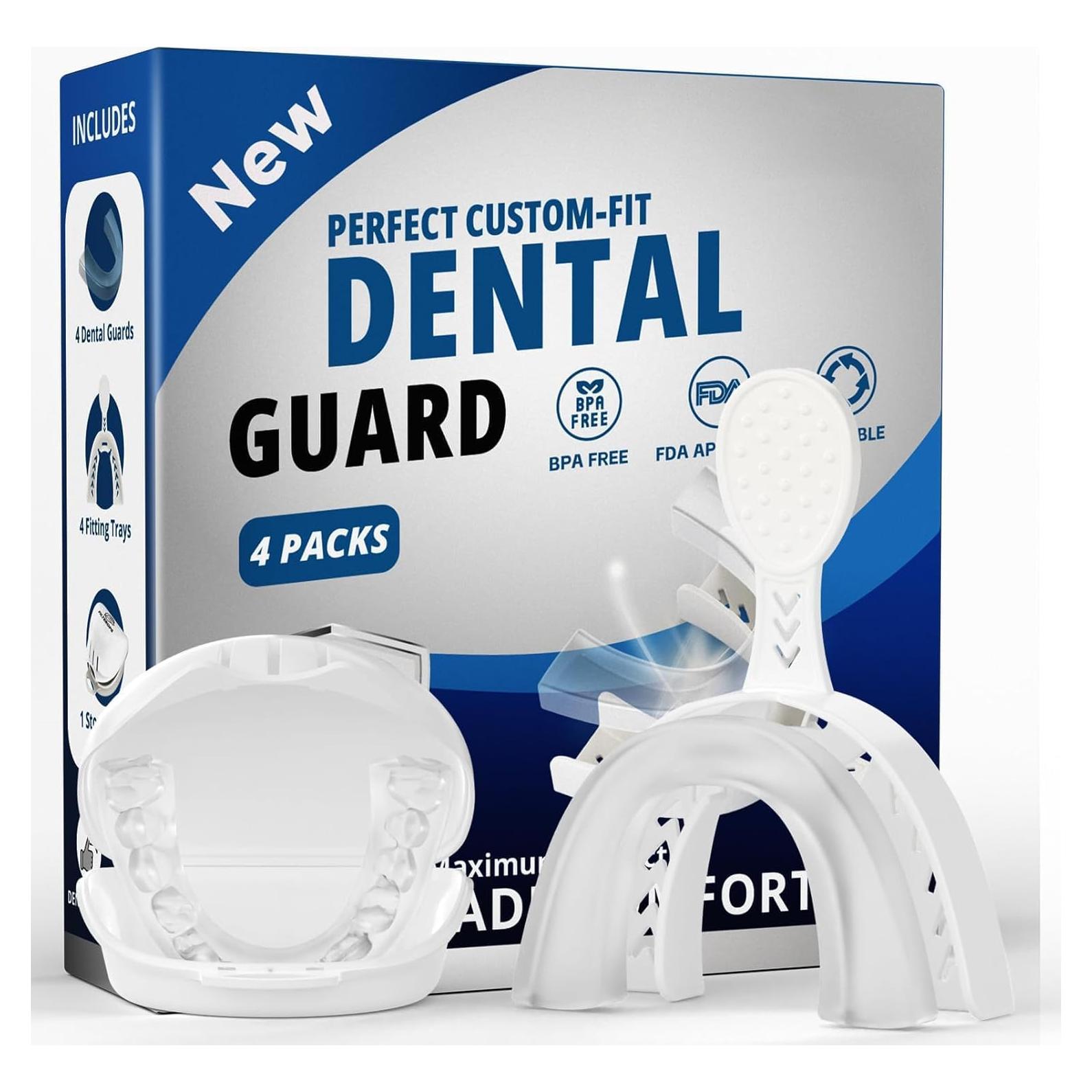 Paquete de 4 Protectores Nocturnos Natrlteeth para Bruxismo