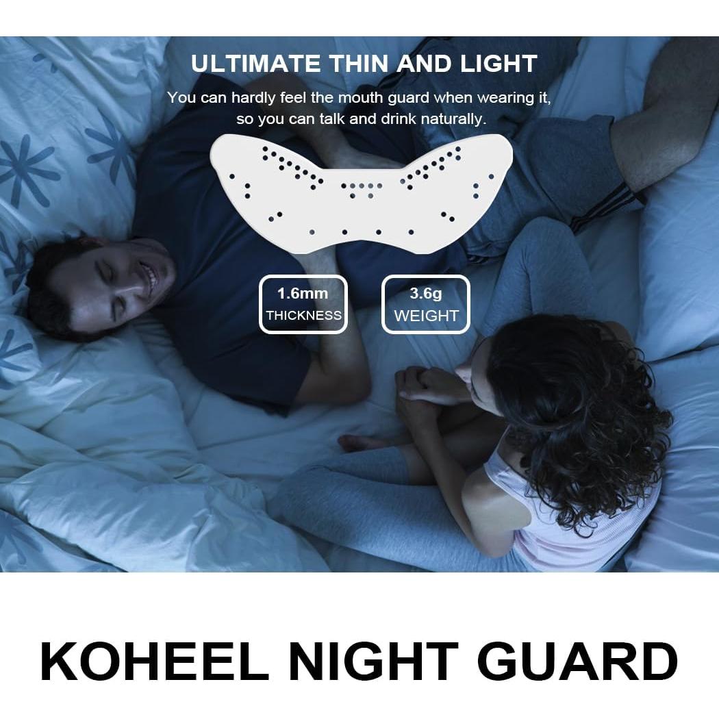 Protector Bucal KOHEEL Ultra Ligero para Bruxismo - 2 Unidades
