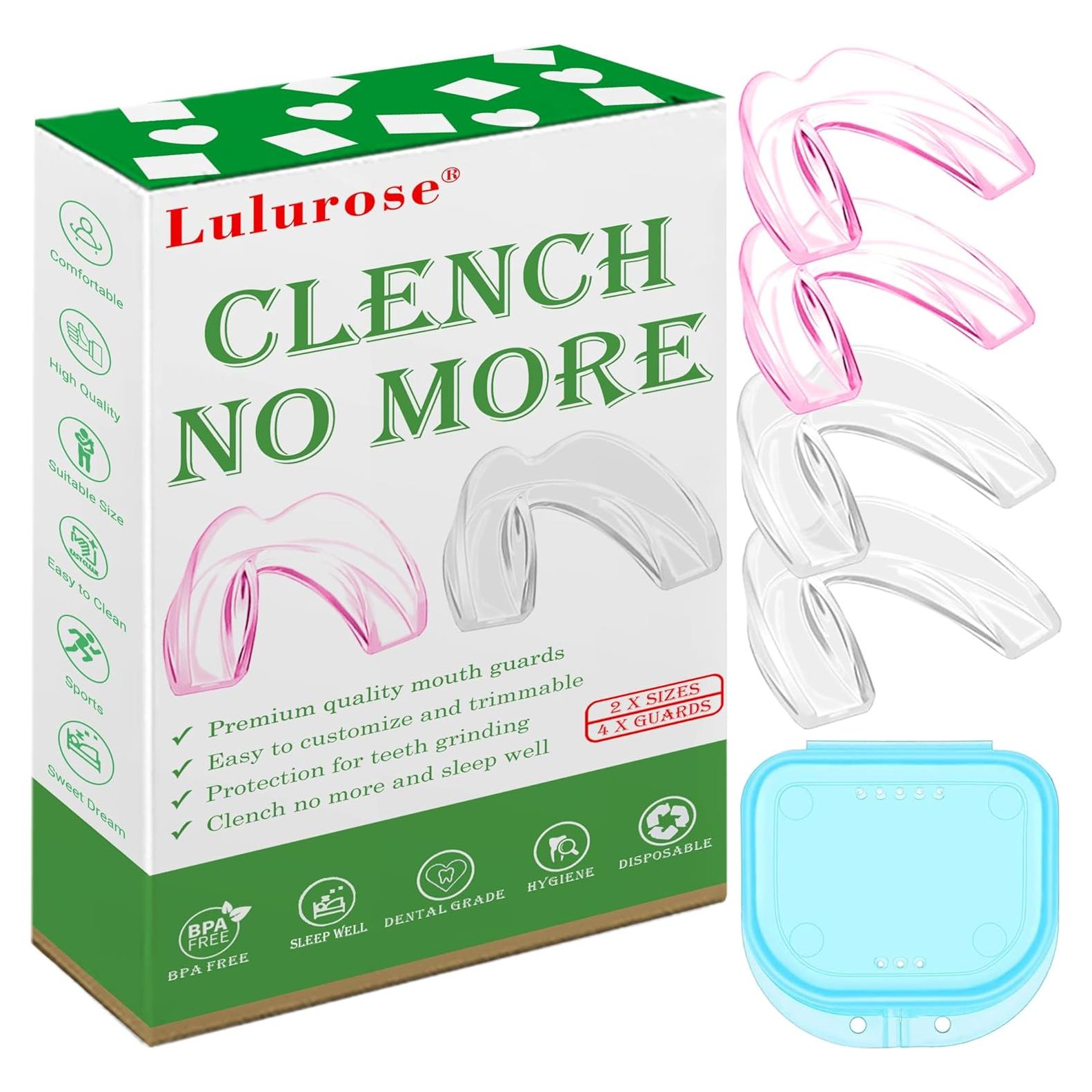 Protector Bucal Nocturno Lulurose Rosa 2 Piezas Ajustable