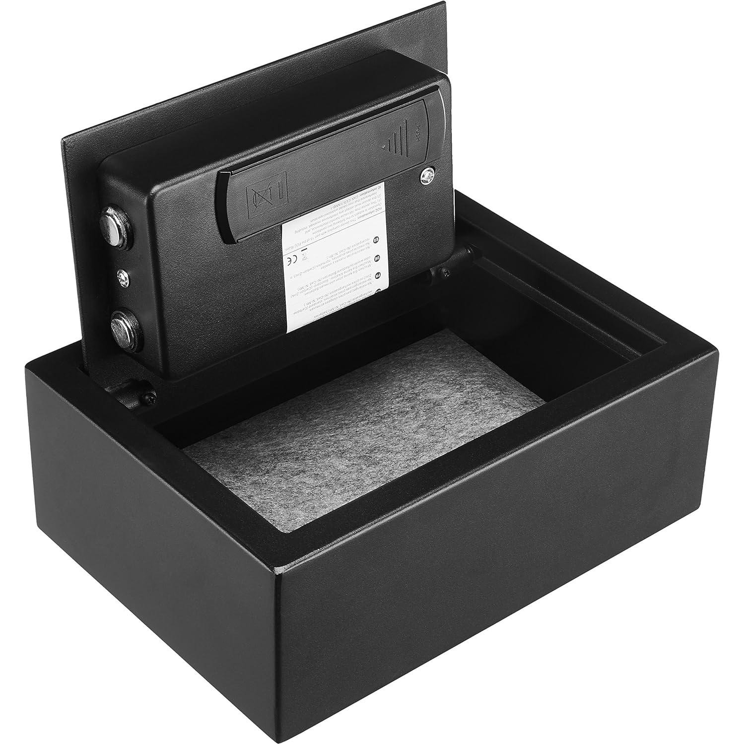 Caja Fuerte Electrónica Amazon Basics 30x22x11 cm Negra