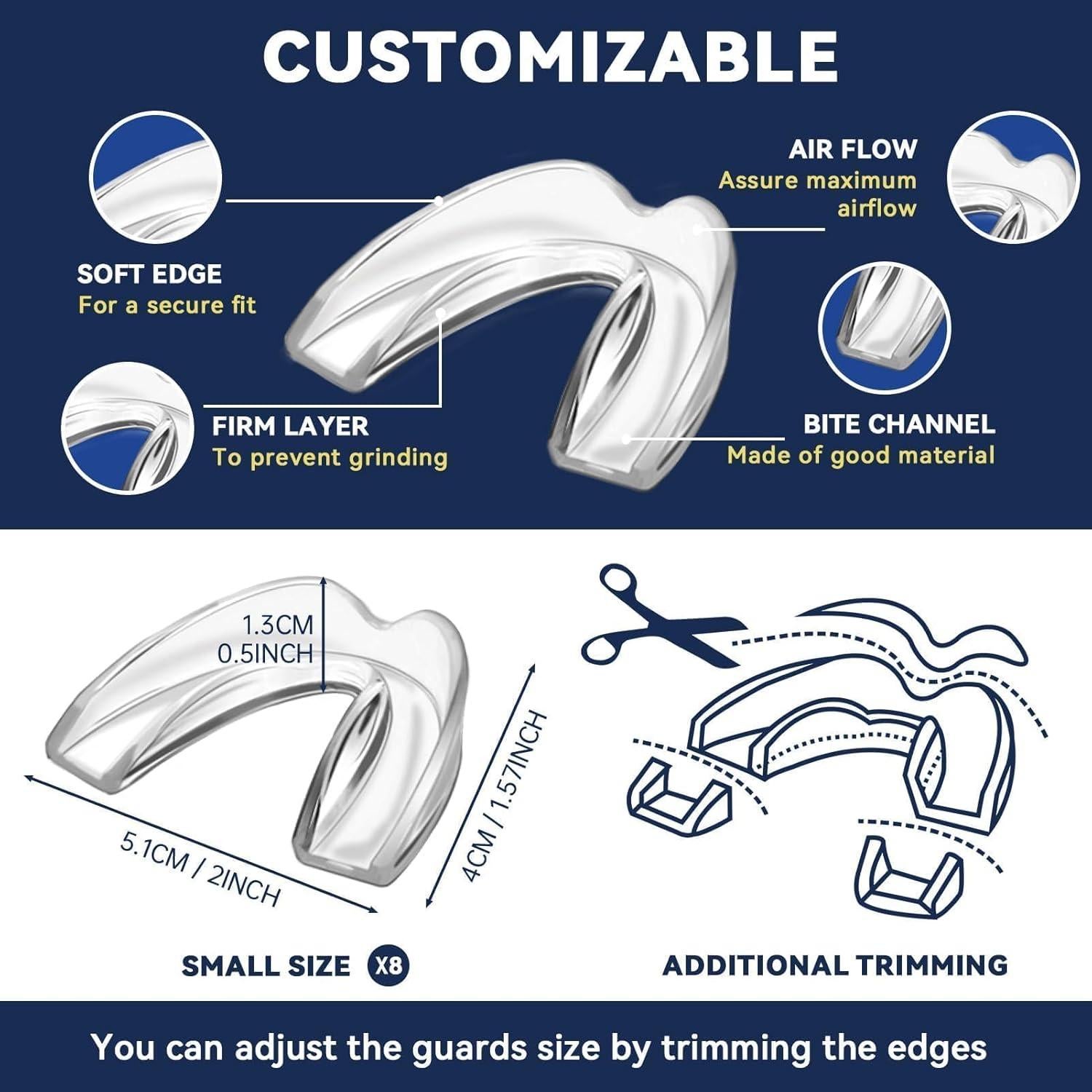 Protector Bucal para Niños BOKZEN - 8 Piezas Moldeables