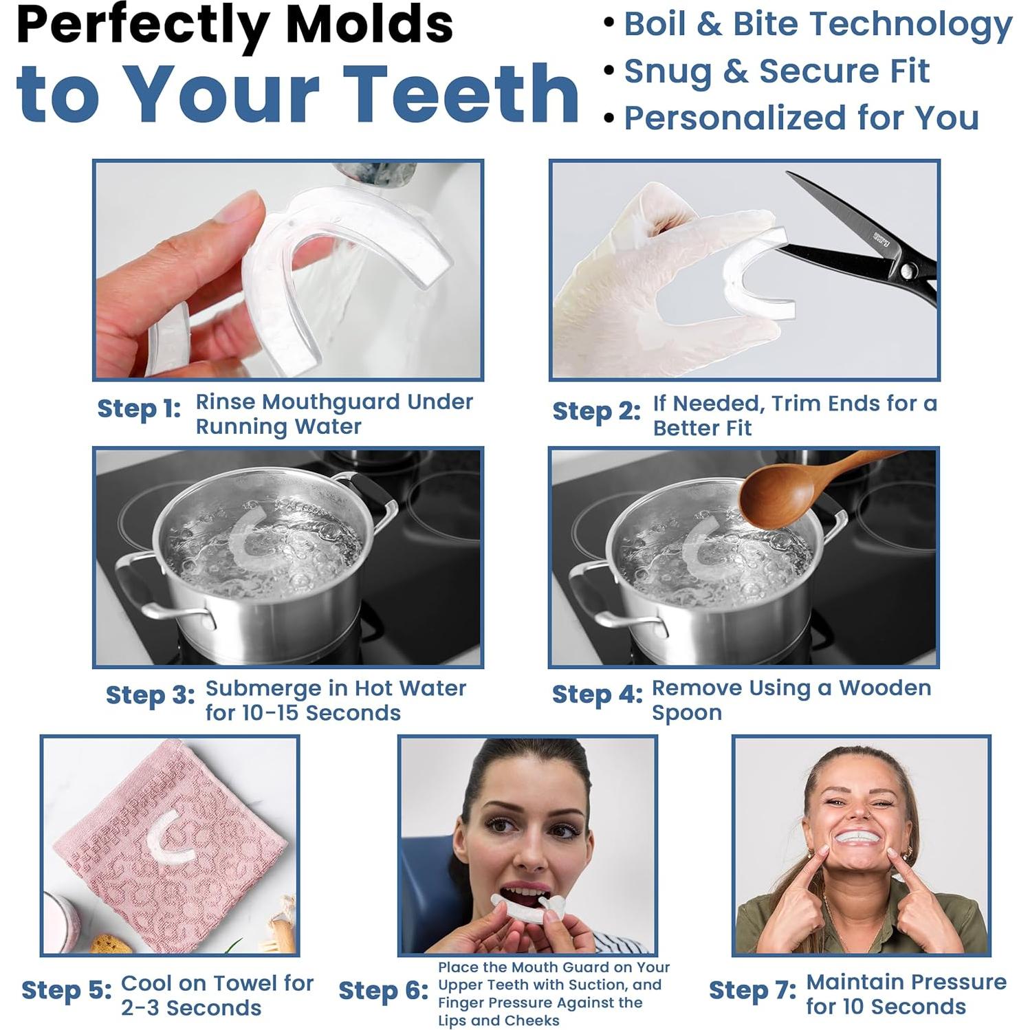 Protector Bucal ProDental para Bruxismo - Paquete de 4 Unidades