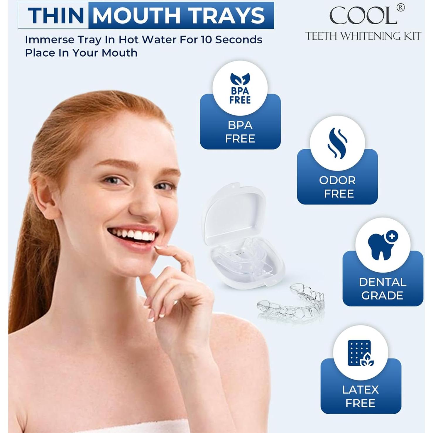 Bandejas Moldables para Blanqueamiento Dental Cool Teeth 6 Piezas