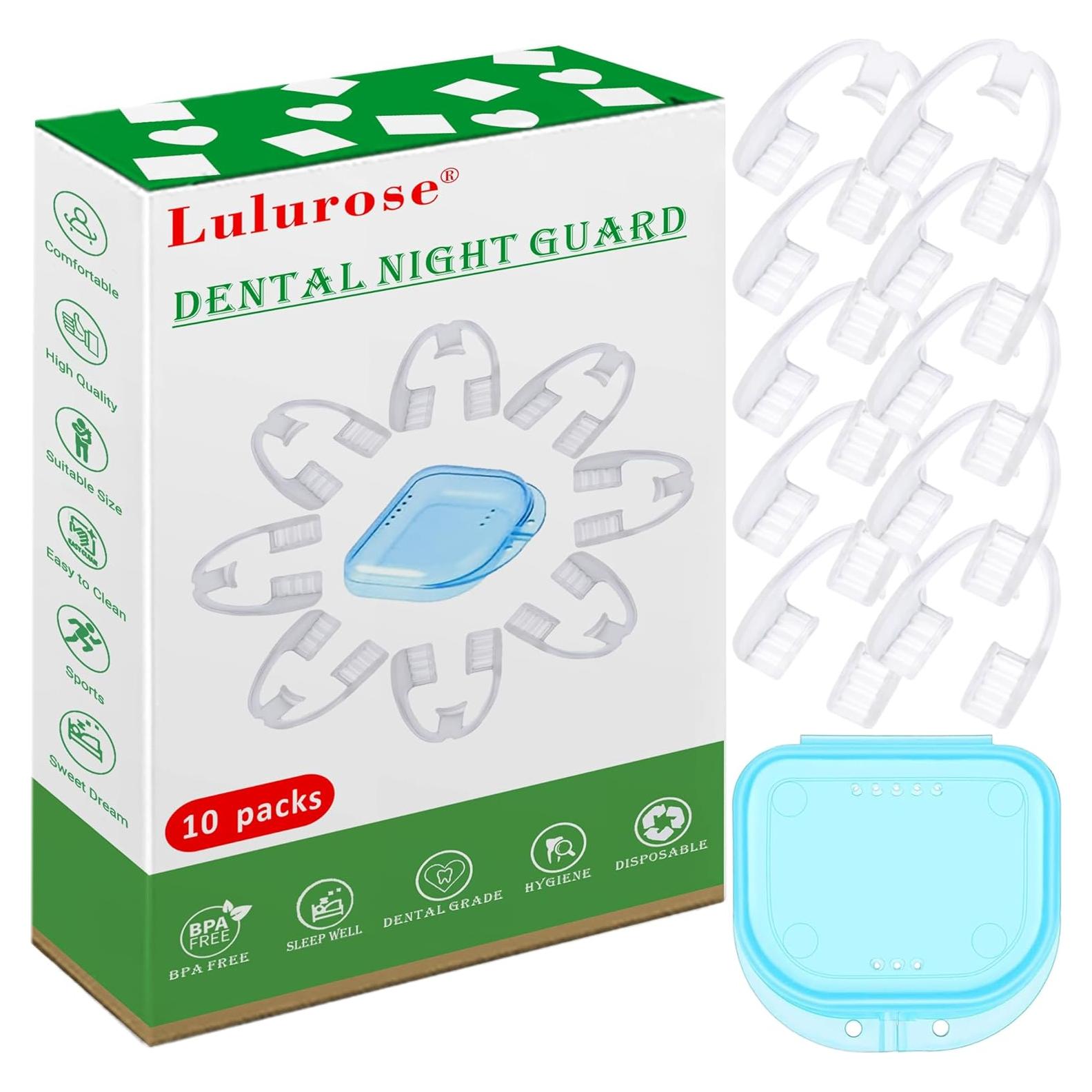 Protector Bucal Antideslizante Lulurose - Talla Única, 10 Unidades