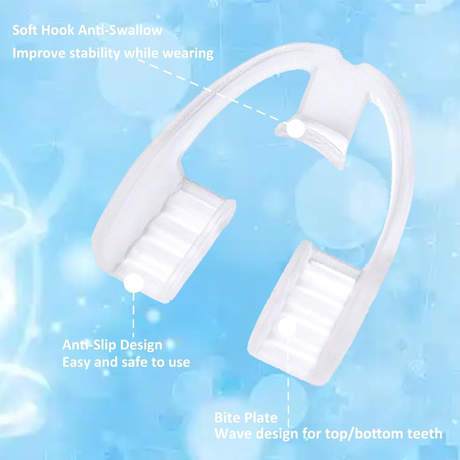 Protector Bucal Antideslizante Lulurose - Talla Única, 10 Unidades