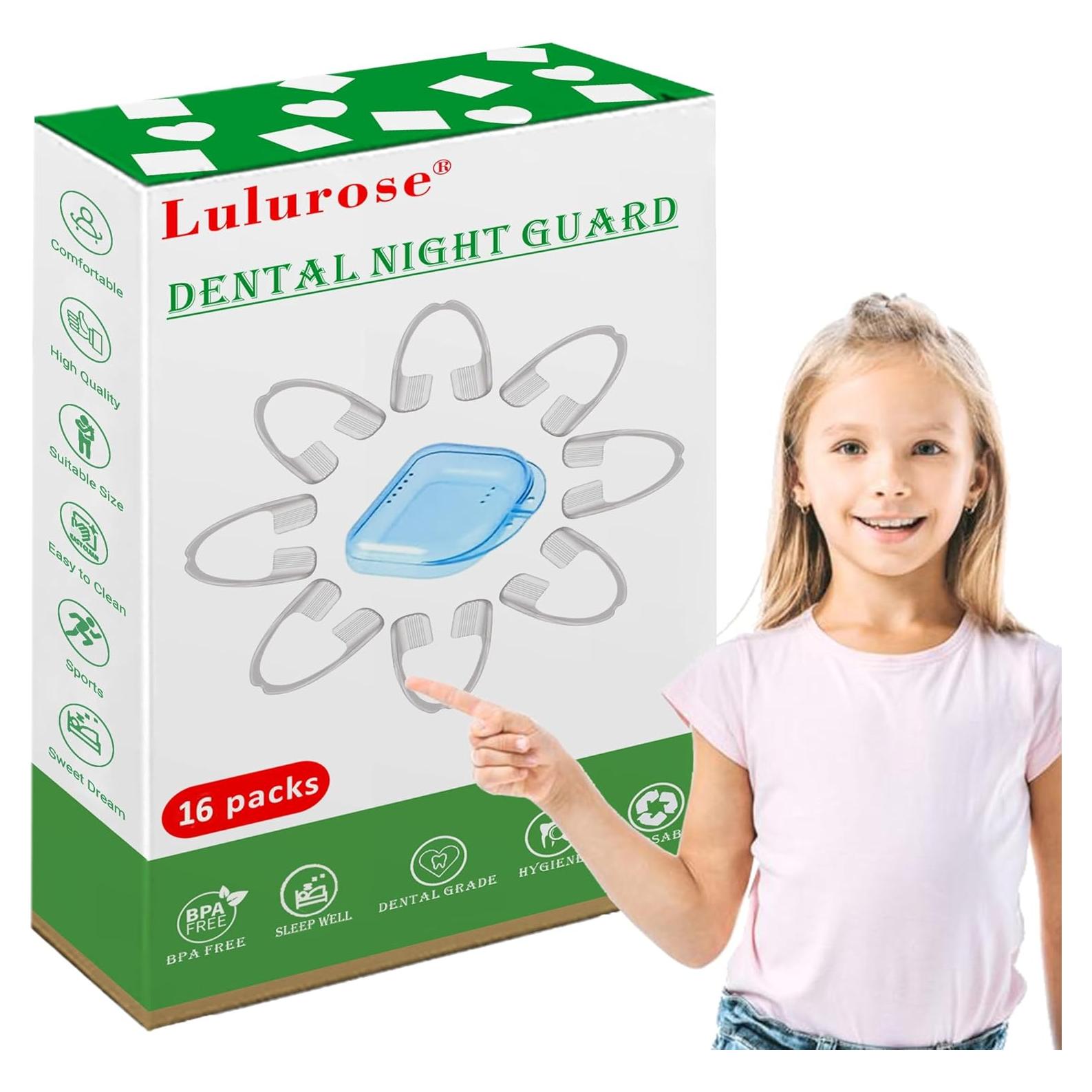 Protector Bucal para Niños Lulurose 16 PCS Ajuste Cómodo