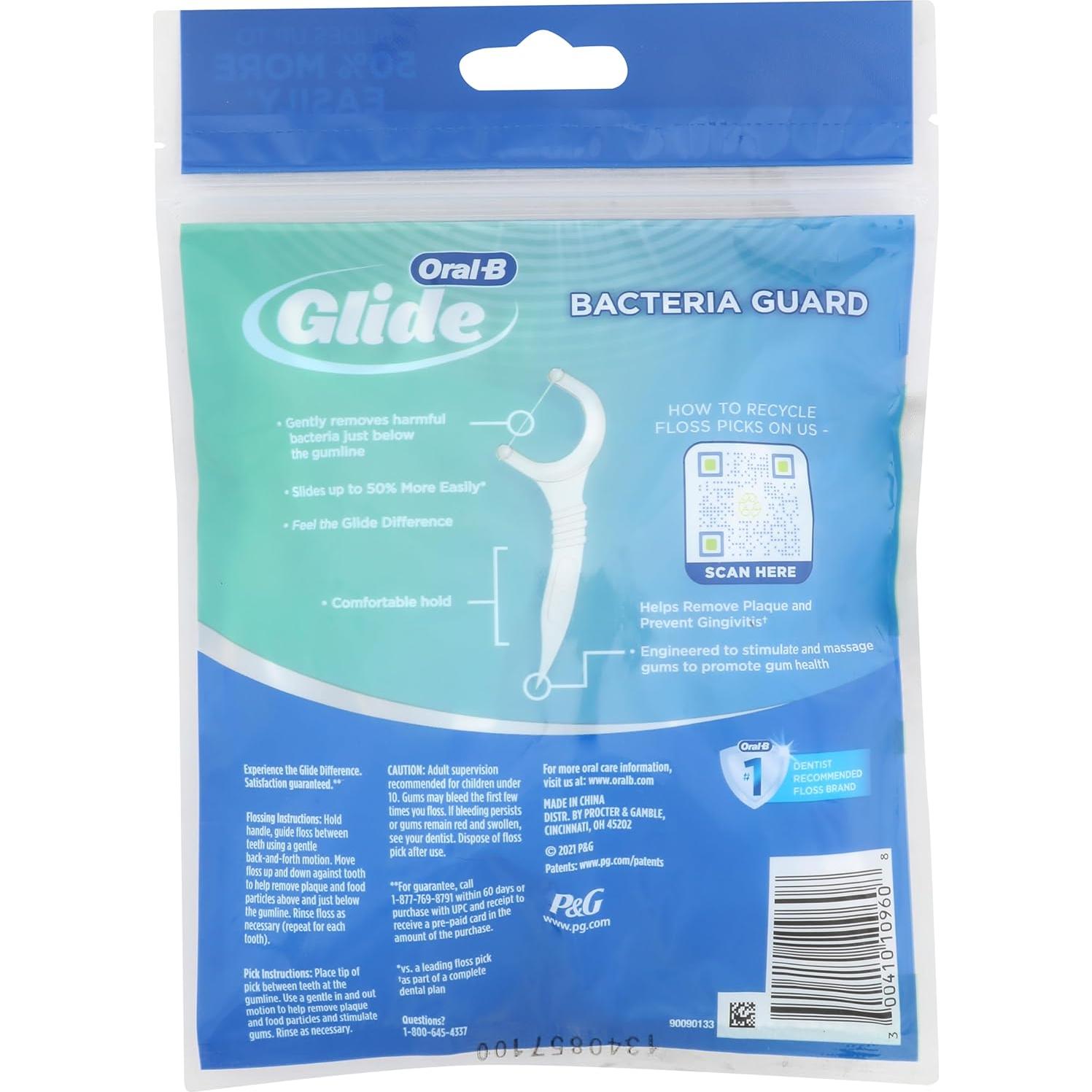 Hilo Dental Oral-B Glide Bacteria Guard Menta 75 Unidades