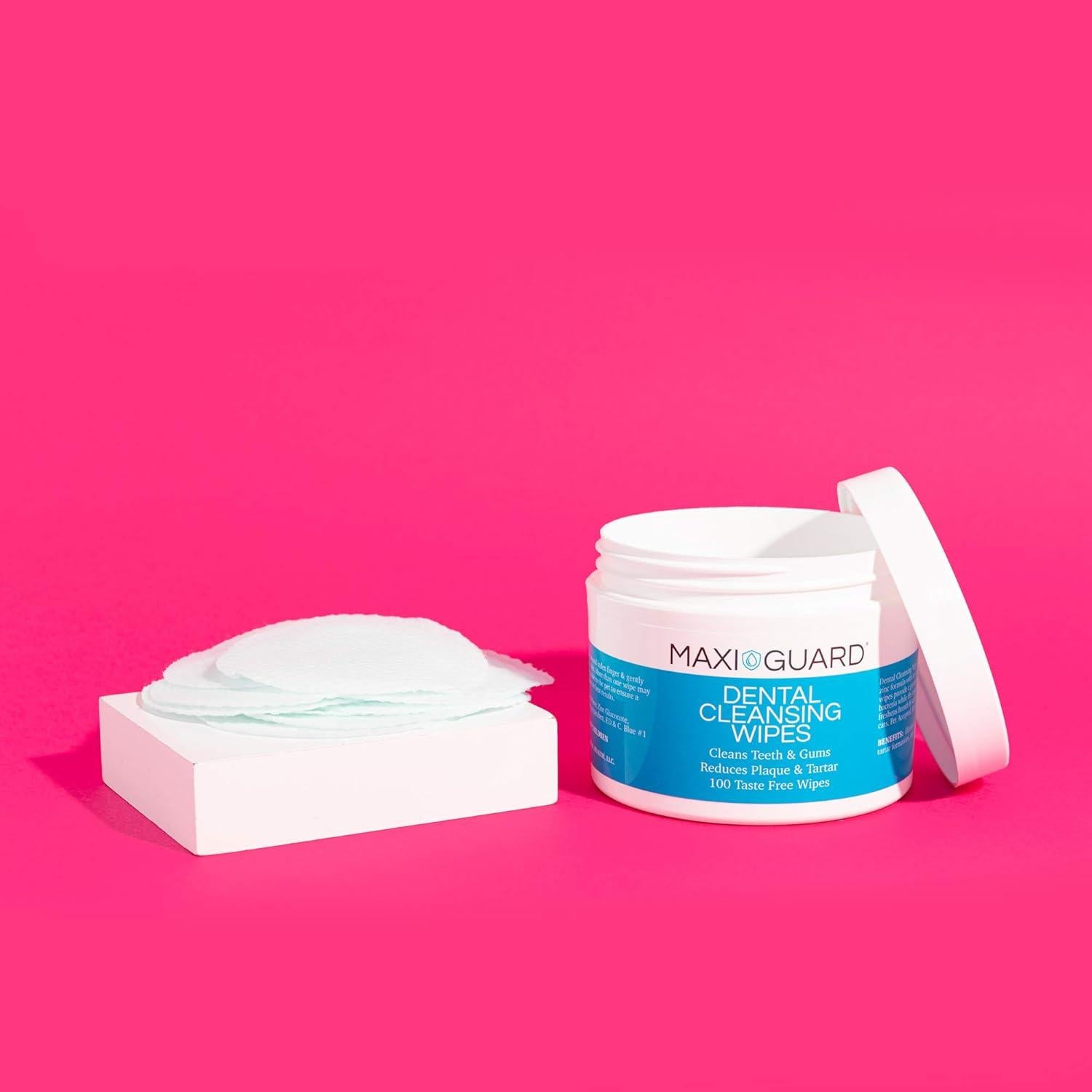 Toallitas de Limpieza Dental MAXI/GUARD para Mascotas 100 Unidades