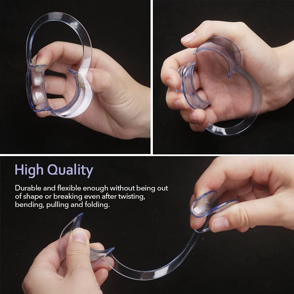 30 Retractores Bucales Profesionales THINKPRICE Transparentes