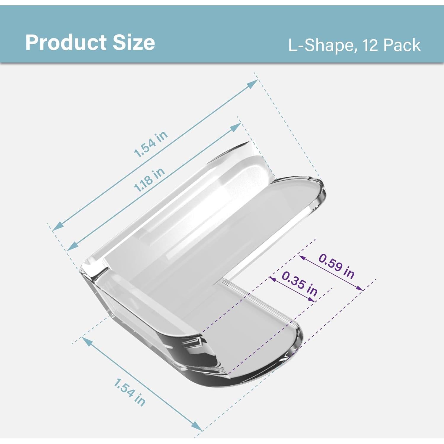 Protectores de Esquinas L Corazón de Tafiti, Paquete de 12