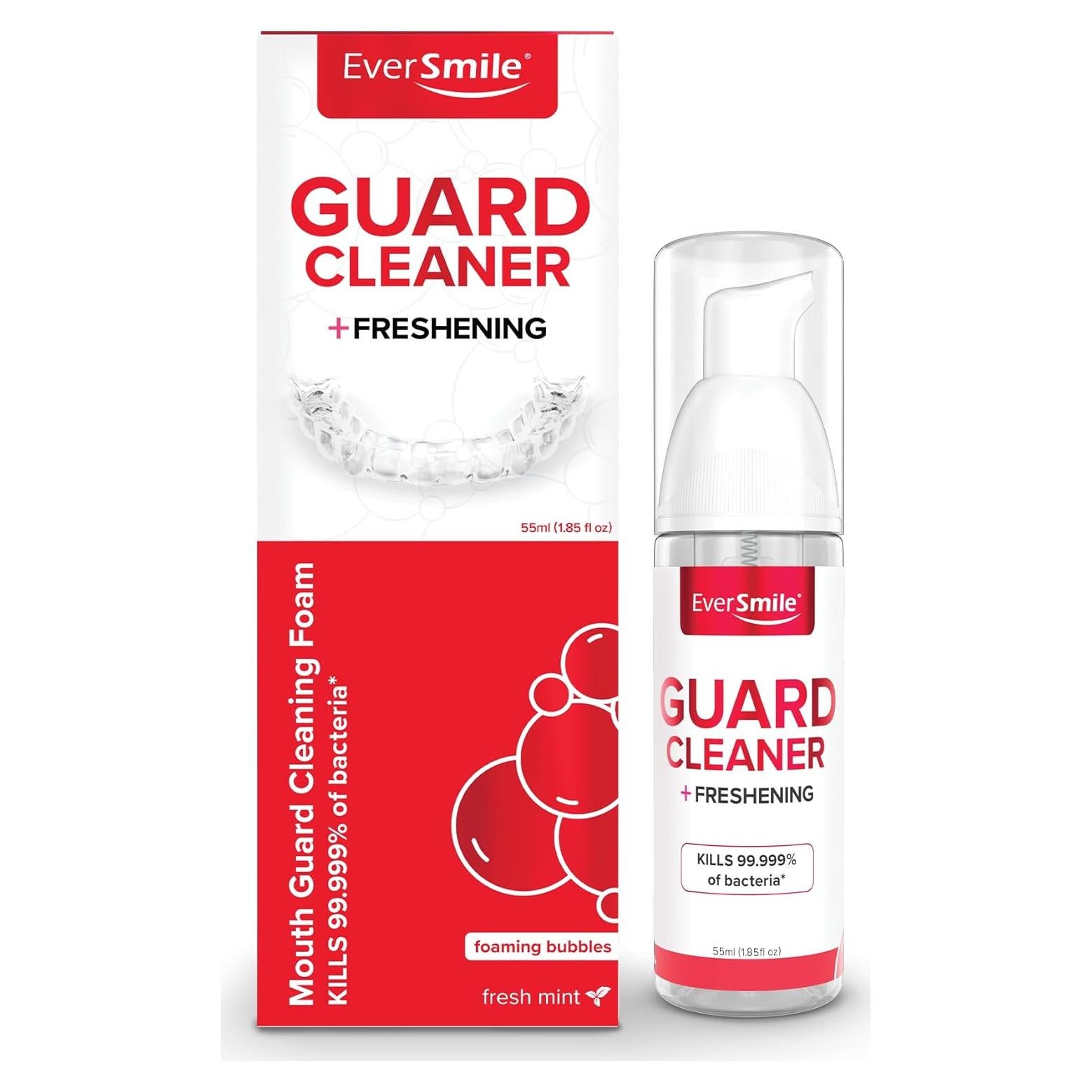 Limpiador de Protectores Bucales EverSmile Menta 55ml - Antibacteriano