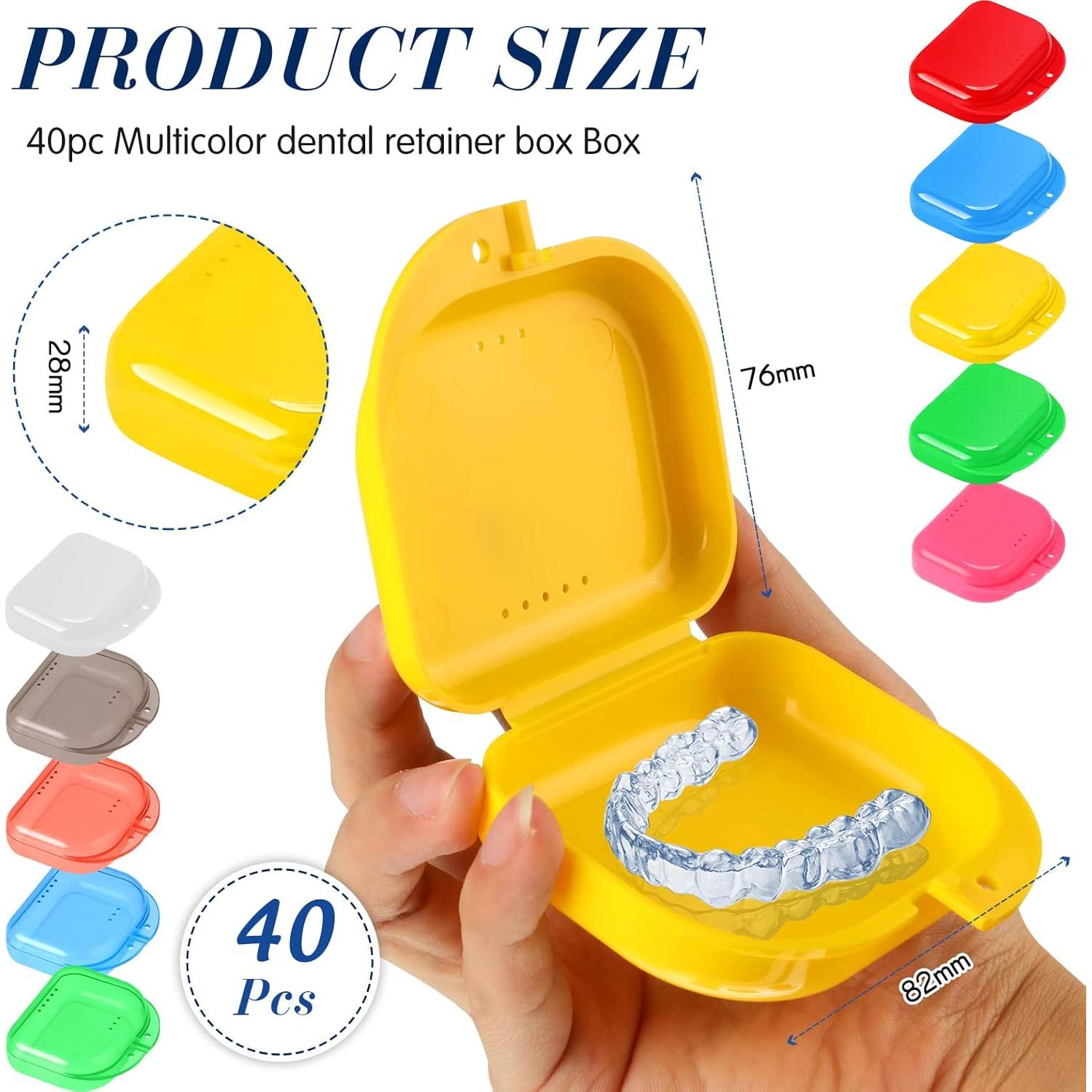 Estuche para Retenedores Tanlade 40 Pcs Multicolor 82x76x28mm
