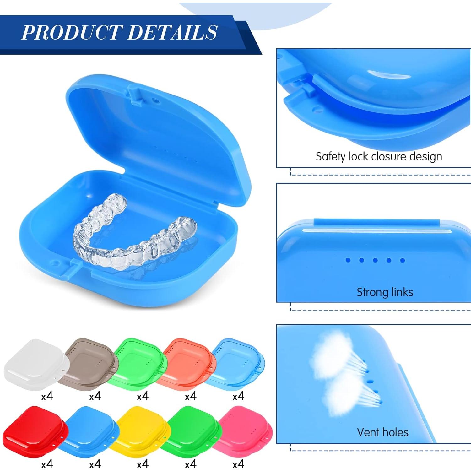 Estuche para Retenedores Tanlade 40 Pcs Multicolor 82x76x28mm