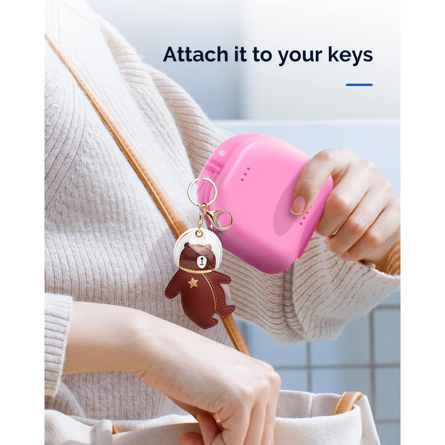 JMU 4 Pcs Retainer Case with Vent Holes, Mouth Guard Case Dental Storage Containe