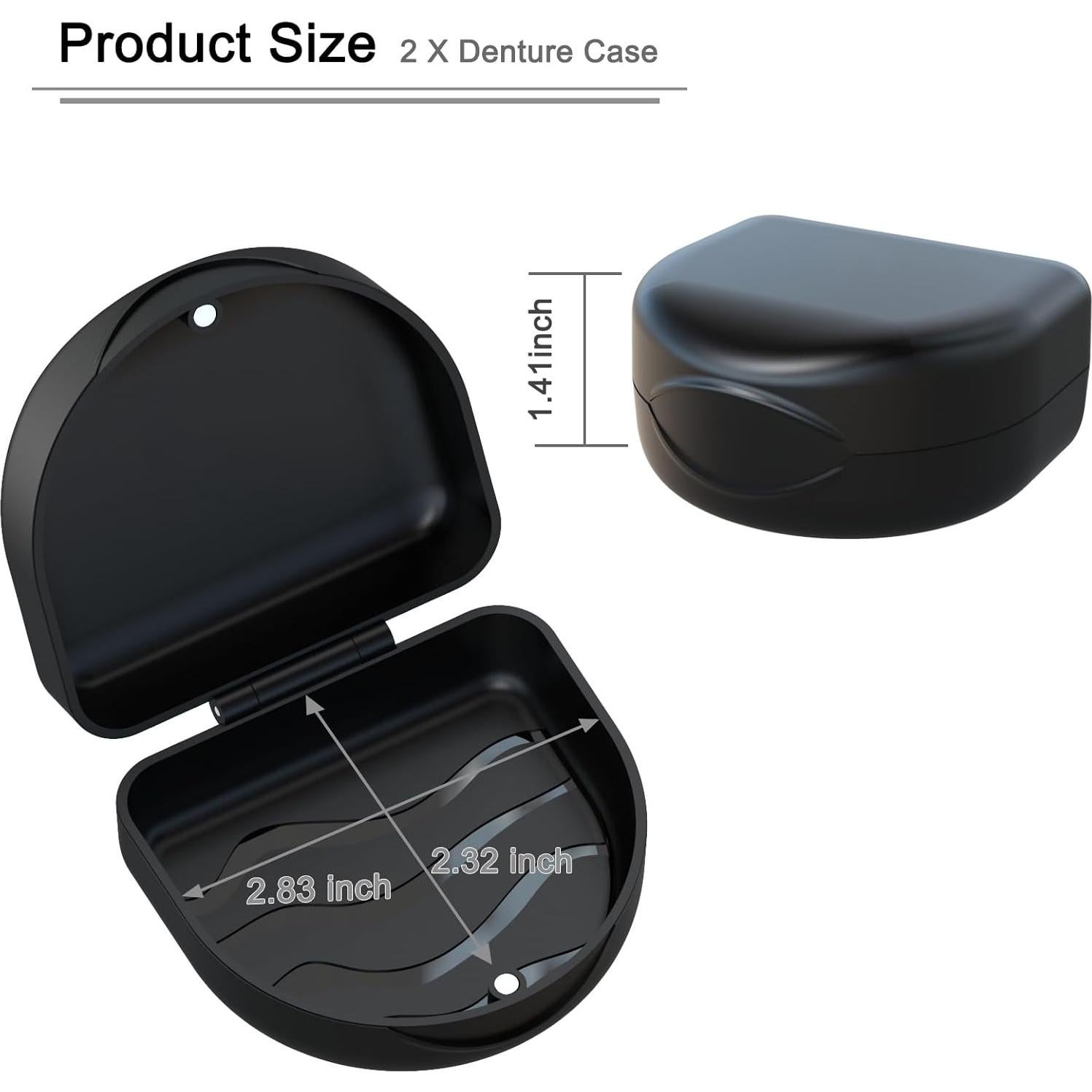 Caja de Retenedor BVN Negra para Alineadores y Protectores Bucales