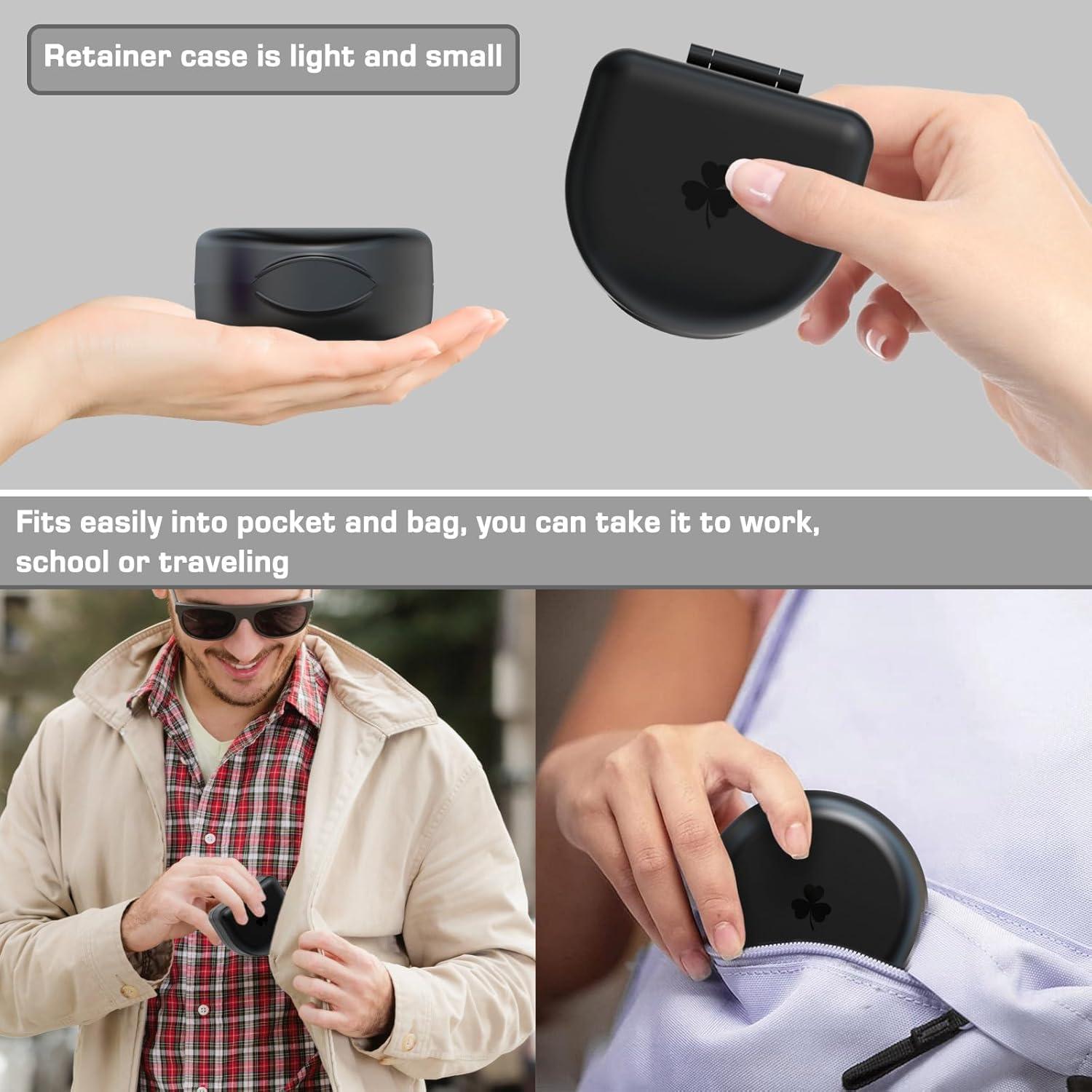 Caja de Retenedor BVN Negra para Alineadores y Protectores Bucales