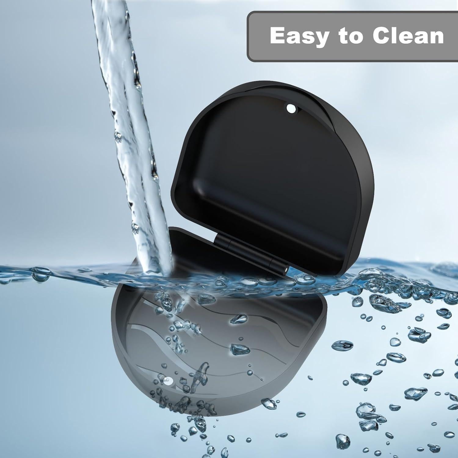 Caja de Retenedor BVN Negra para Alineadores y Protectores Bucales