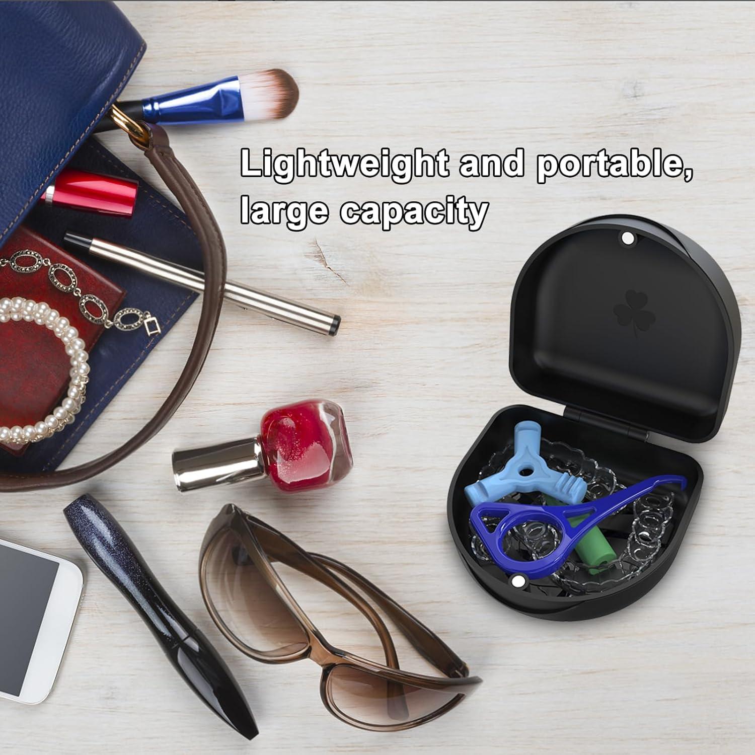 Caja de Retenedor BVN Negra para Alineadores y Protectores Bucales