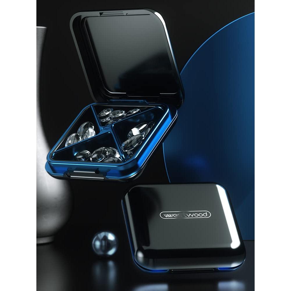 Estuche para Retenedor Ortodóntico Whoobell - Silicona, 4 Compartimentos