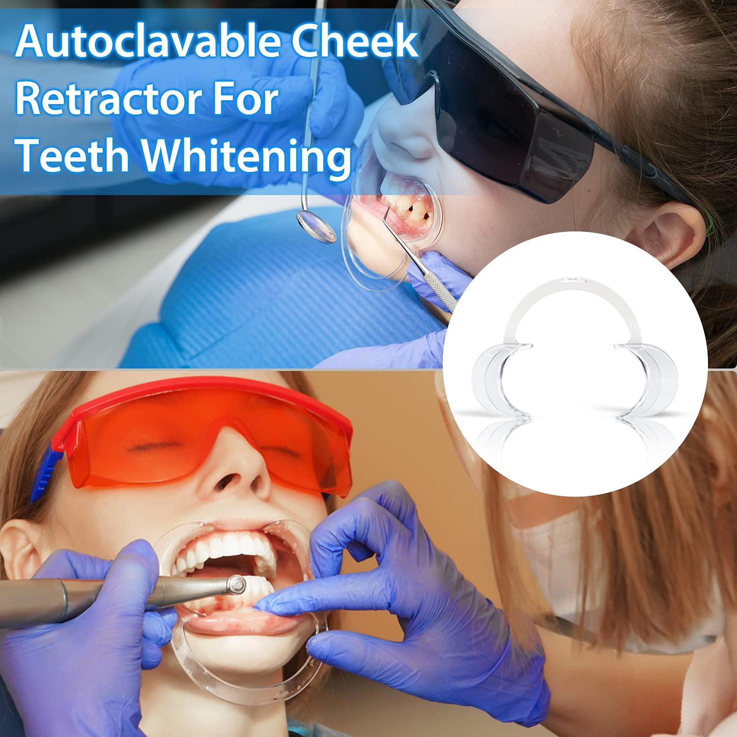 Retractor Bucal EZGO 20 Piezas Tamaño L para Blanqueamiento Dental