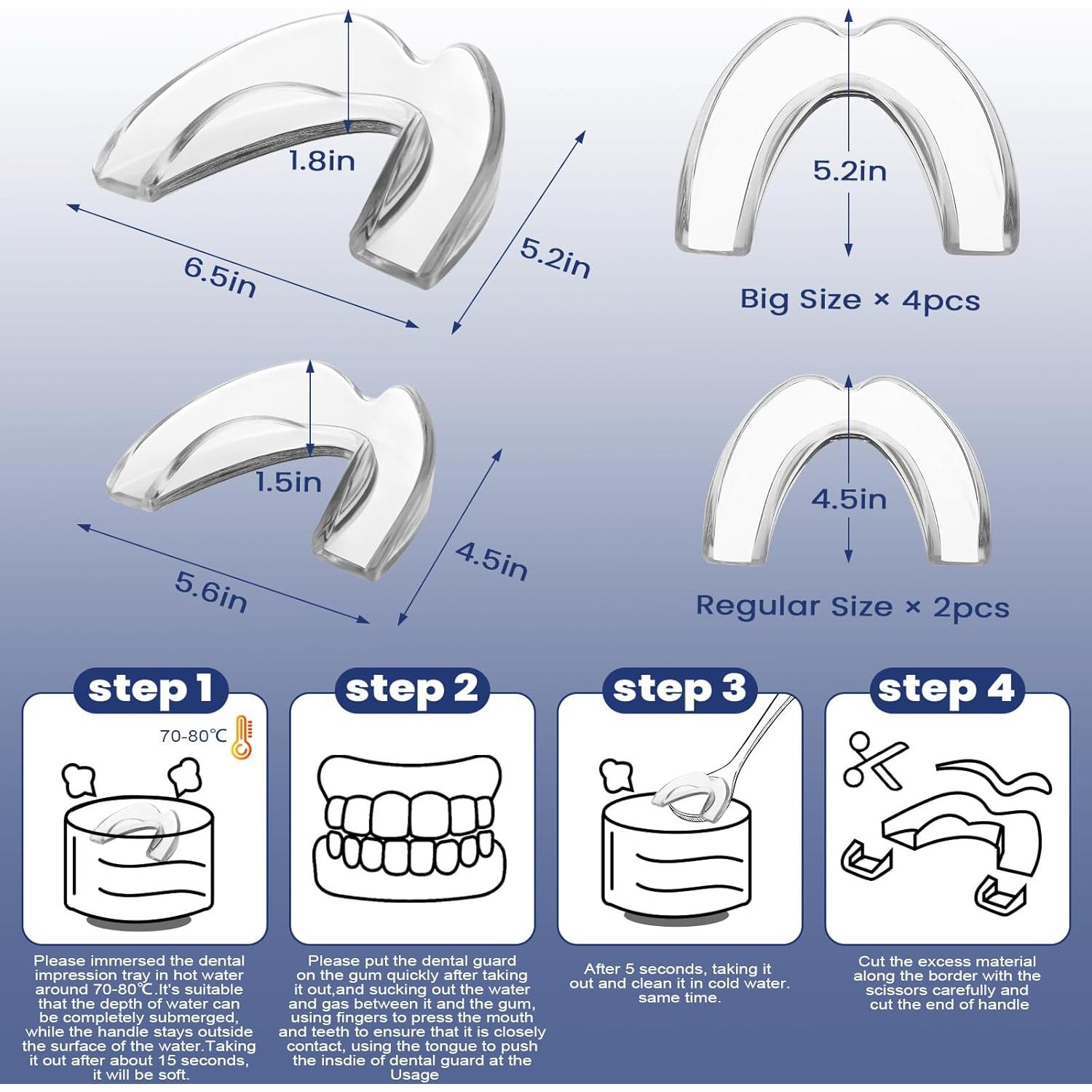 Protector Bucal Anti Grinding Angjiar - Moldeable, Reutilizable