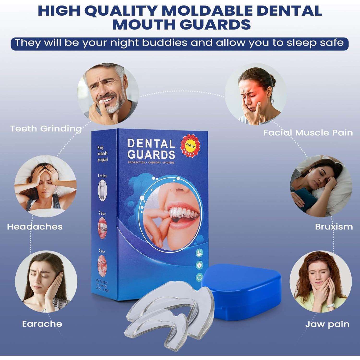 Protector Bucal Anti Grinding Angjiar - Moldeable, Reutilizable