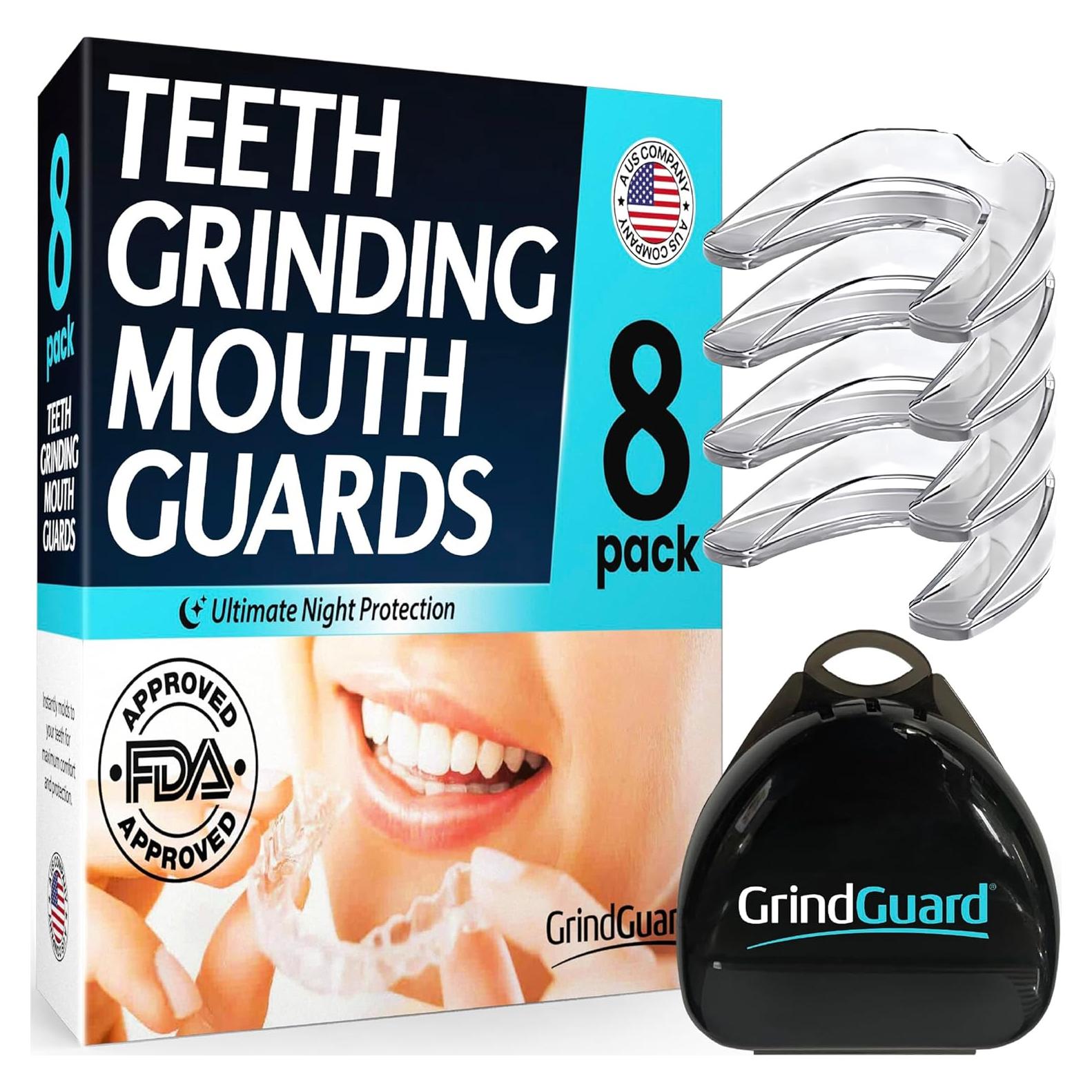 Protector Bucal GrindGuard 8 Piezas para Bruxismo y TMJ