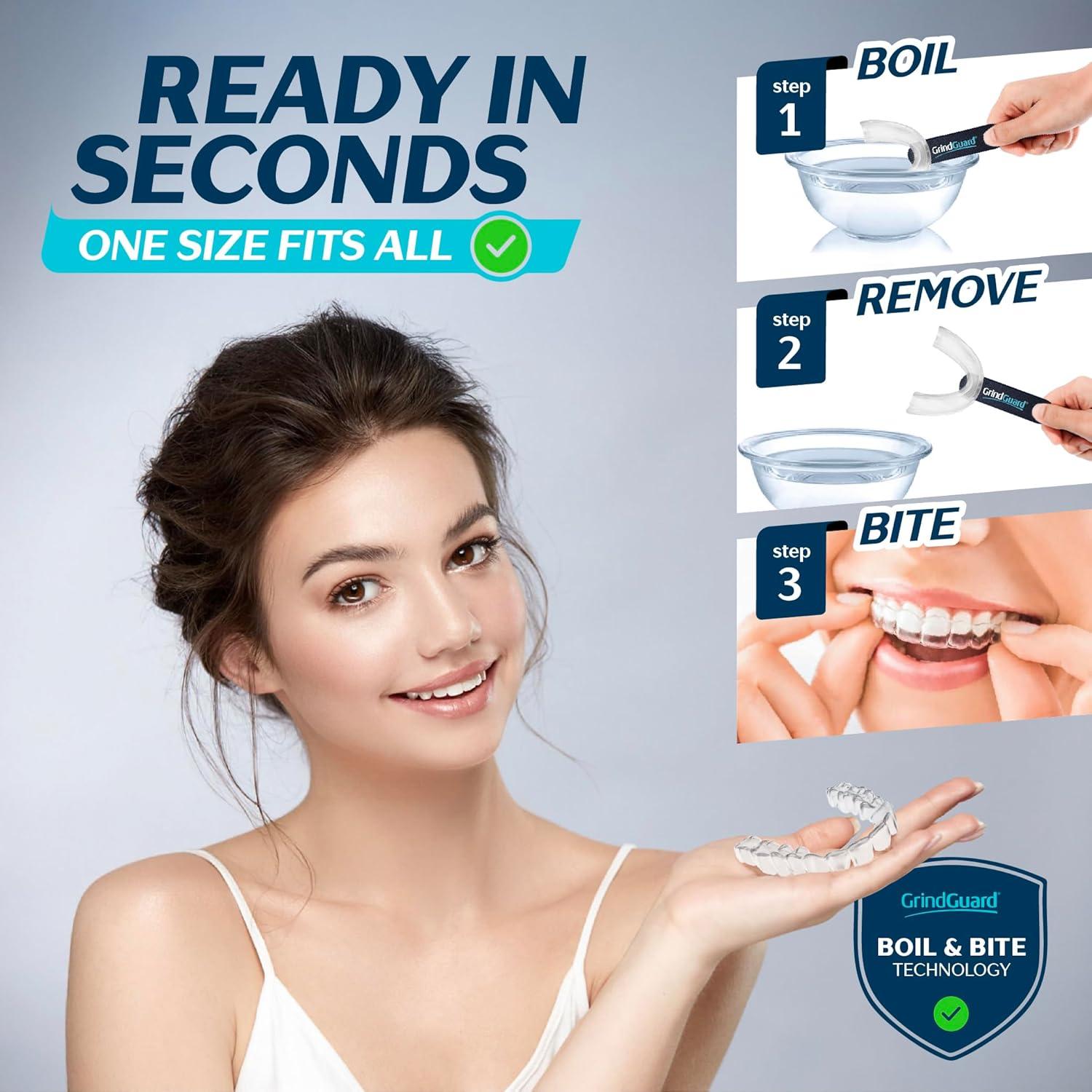 Protector Bucal GrindGuard 8 Piezas para Bruxismo y TMJ